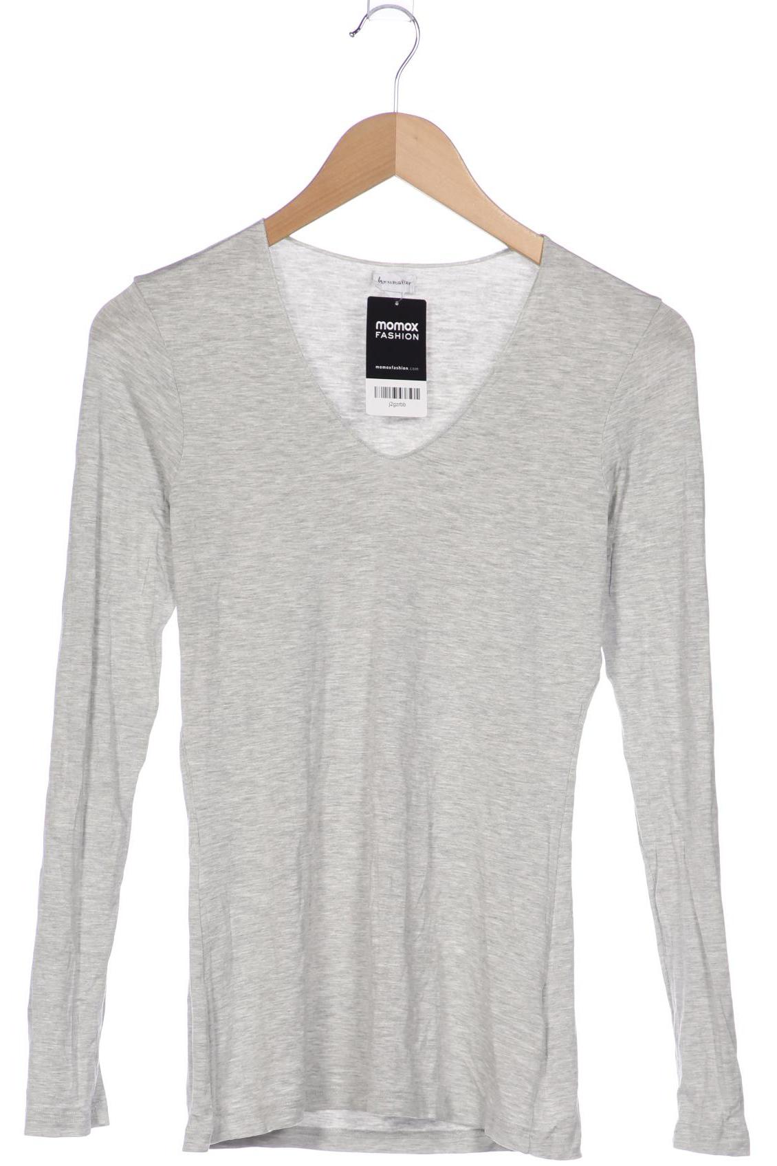 

hessnatur Damen Langarmshirt, grau, Gr. 38