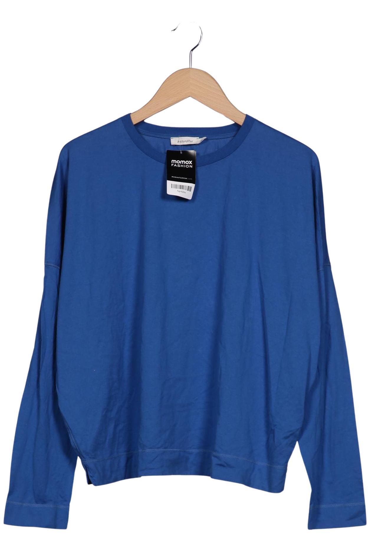 

hessnatur Damen Langarmshirt, blau, Gr. 44