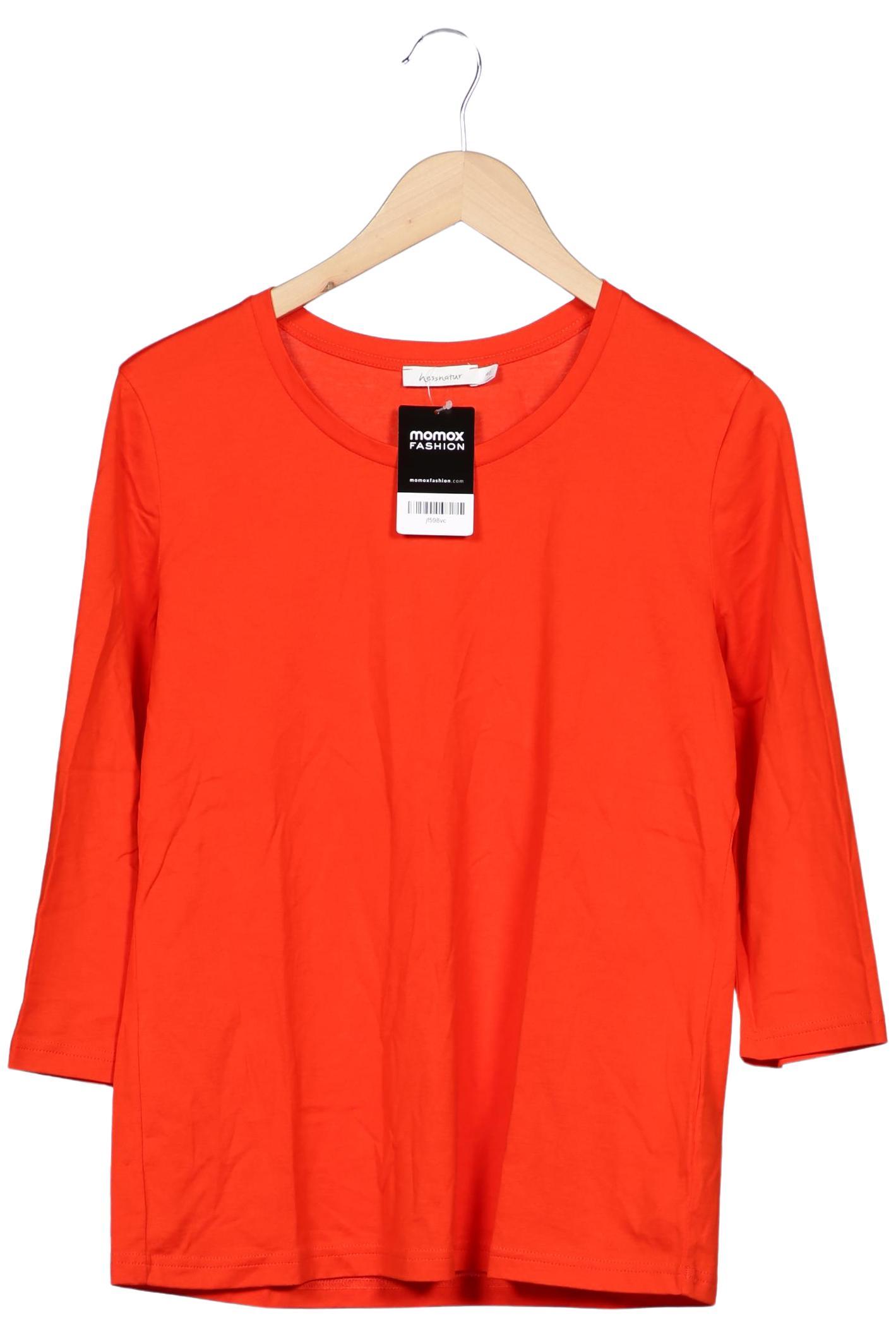 

hessnatur Damen Langarmshirt, rot, Gr. 40