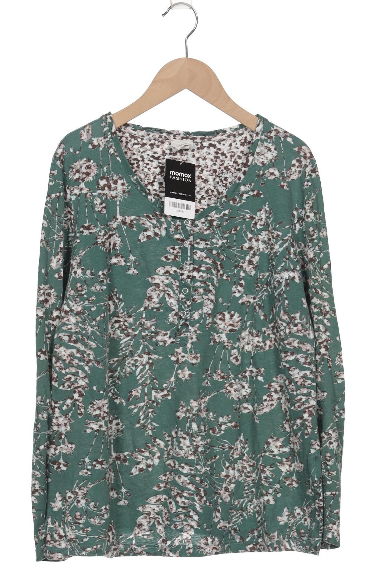 

hessnatur Damen Langarmshirt, grün, Gr. 44