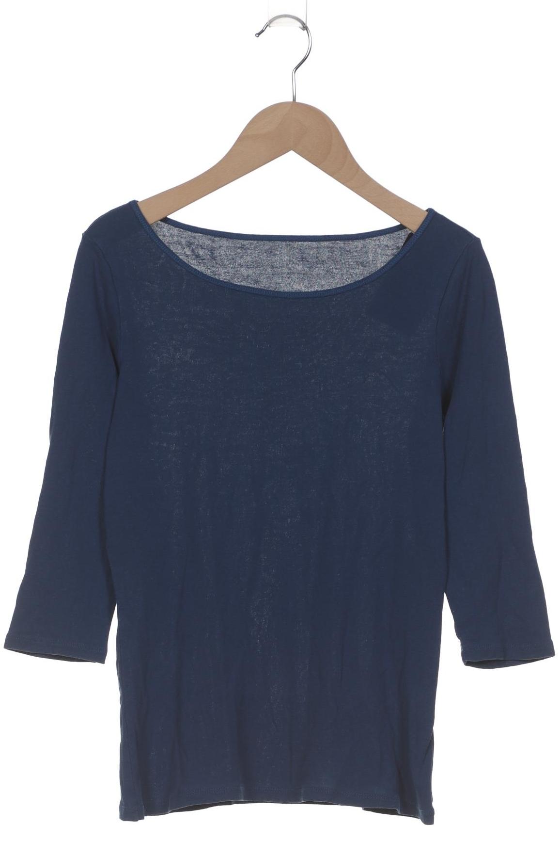 

hessnatur Damen Langarmshirt, marineblau, Gr. 36