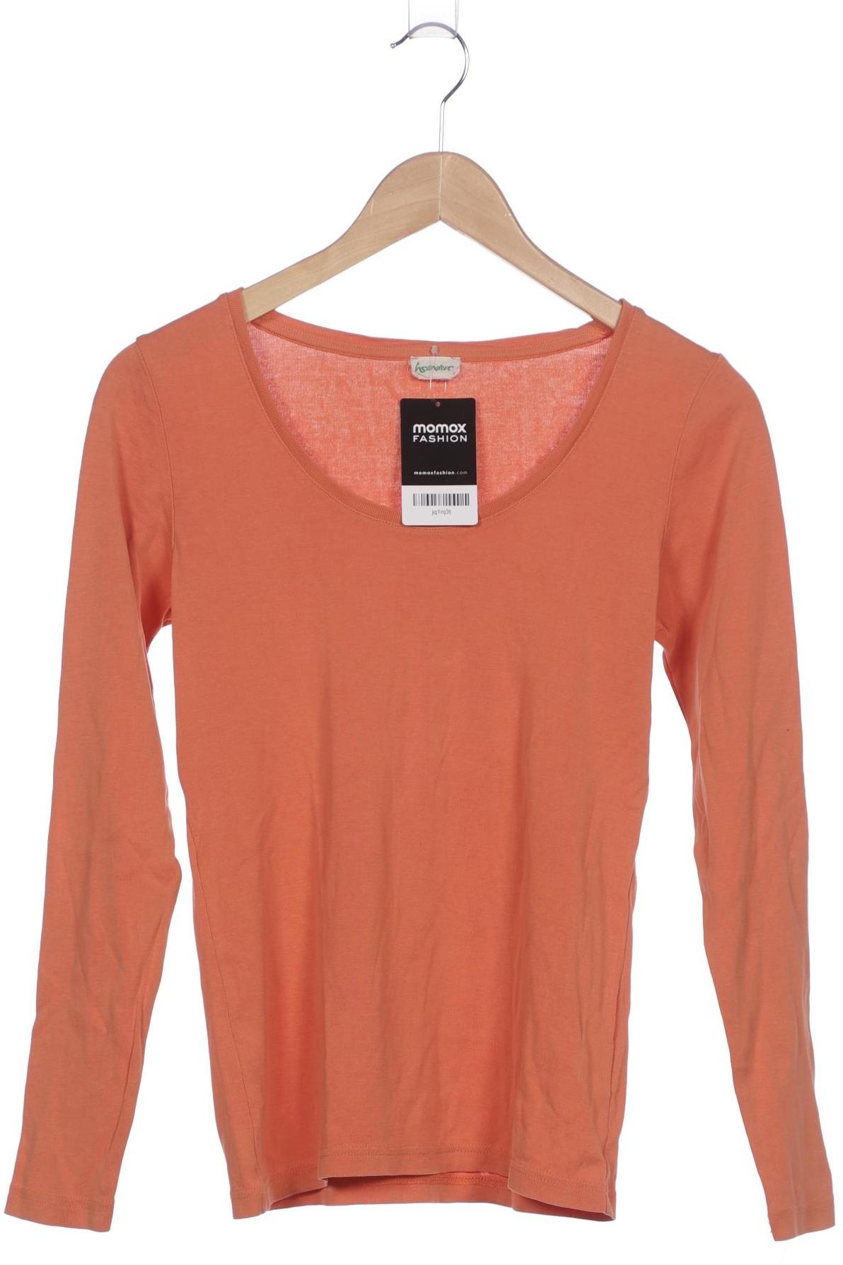 

hessnatur Damen Langarmshirt, orange, Gr. 36