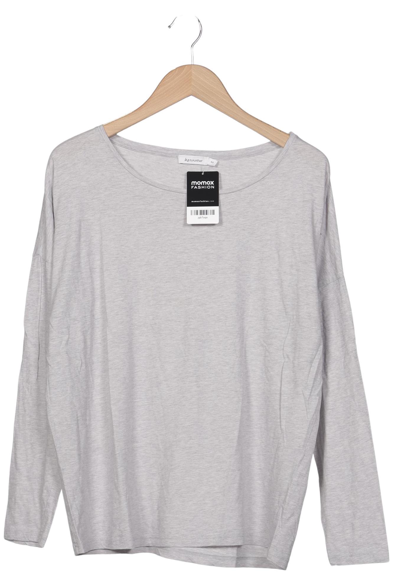 

hessnatur Damen Langarmshirt, grau, Gr. 44