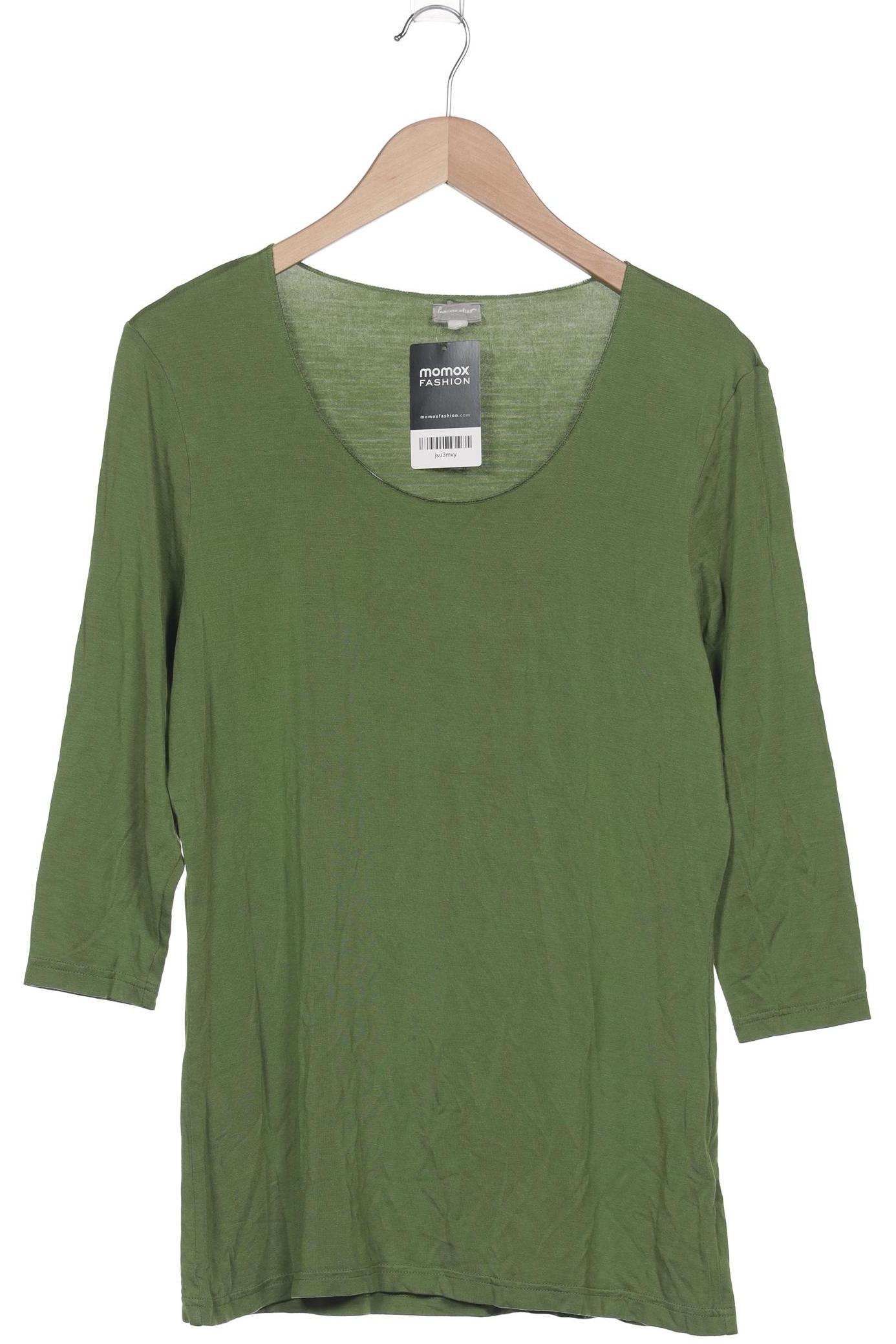 

hessnatur Damen Langarmshirt, grün, Gr. 46