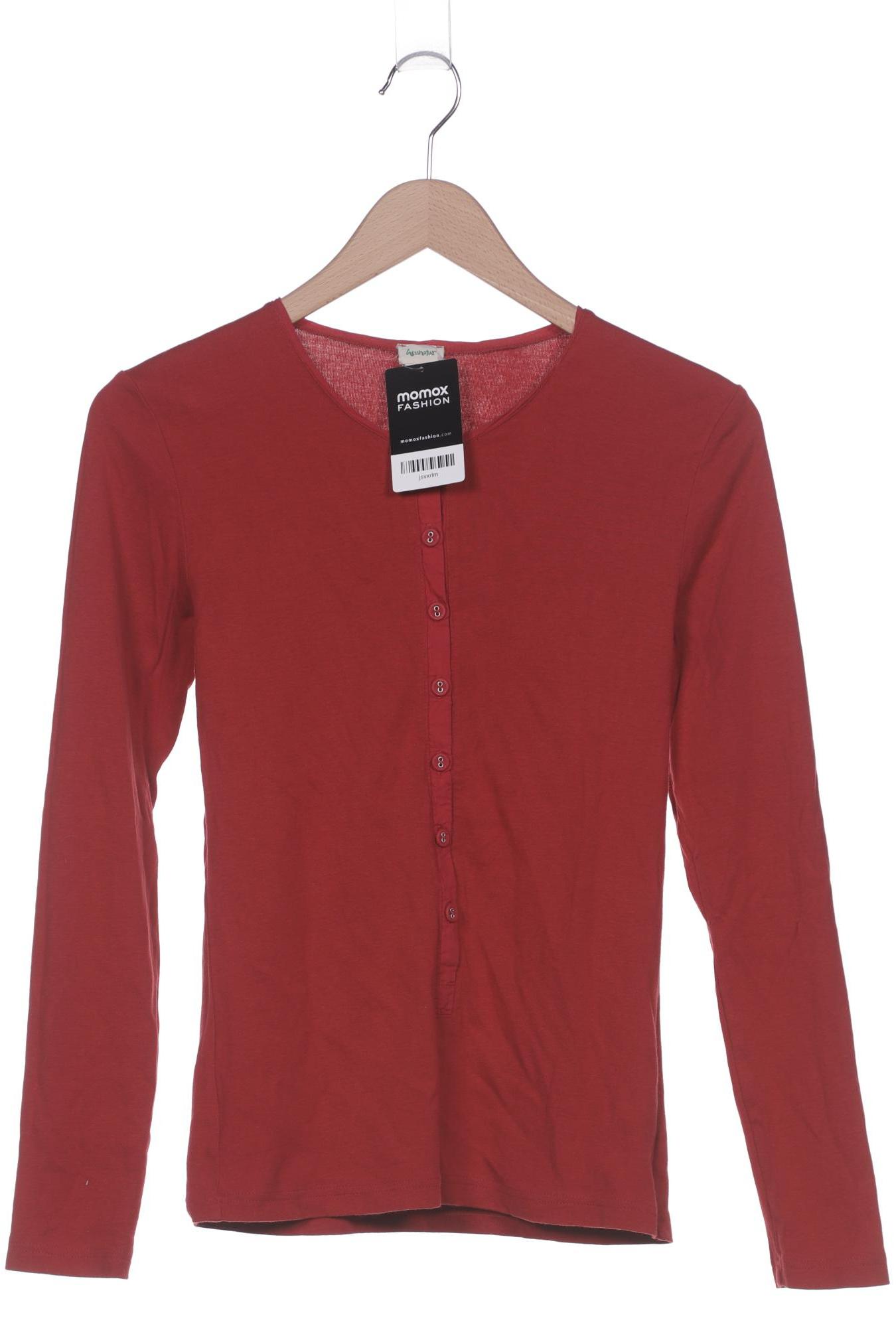 

hessnatur Damen Langarmshirt, bordeaux, Gr. 36