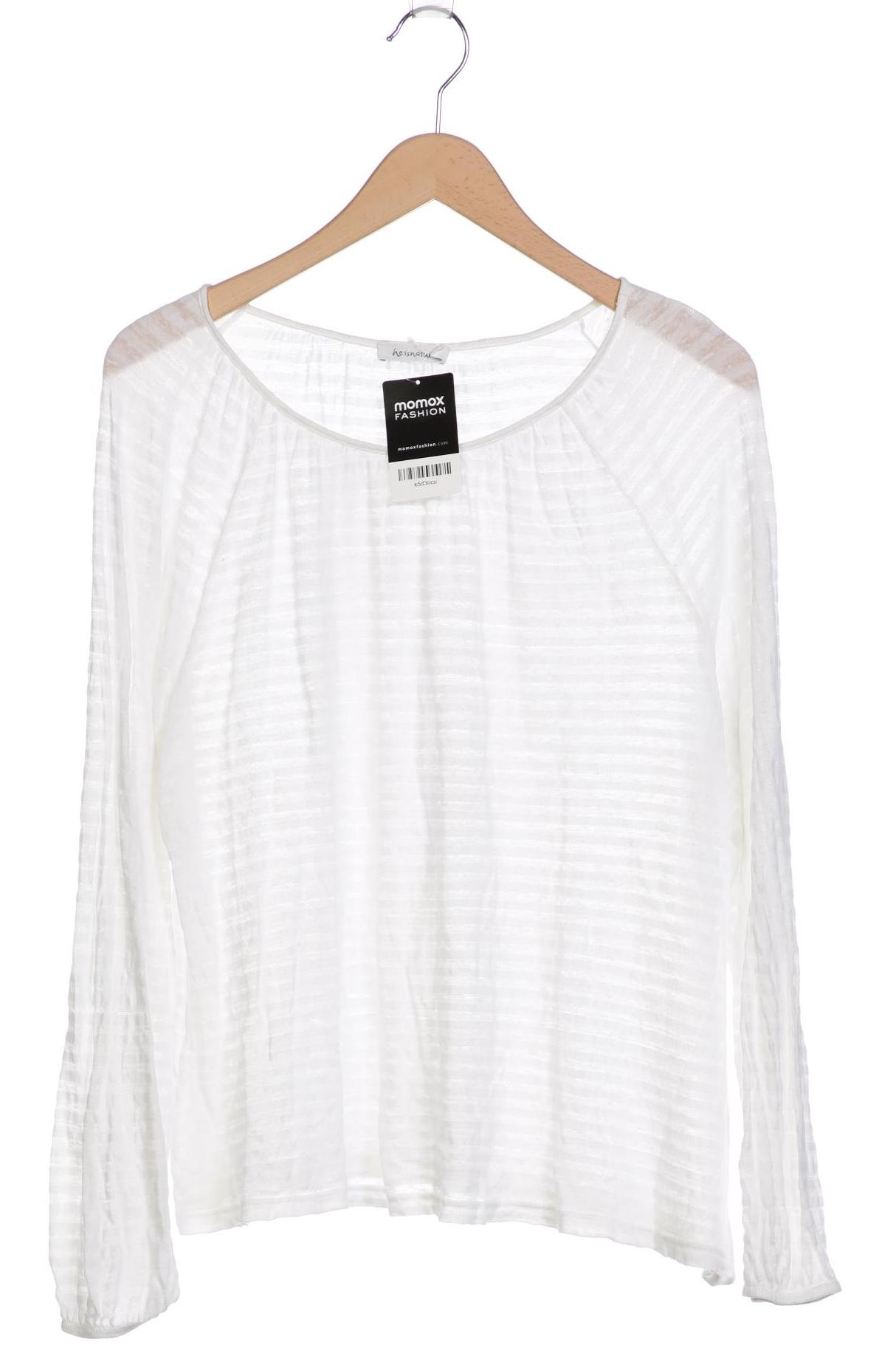

hessnatur Damen Langarmshirt, weiß, Gr. 46