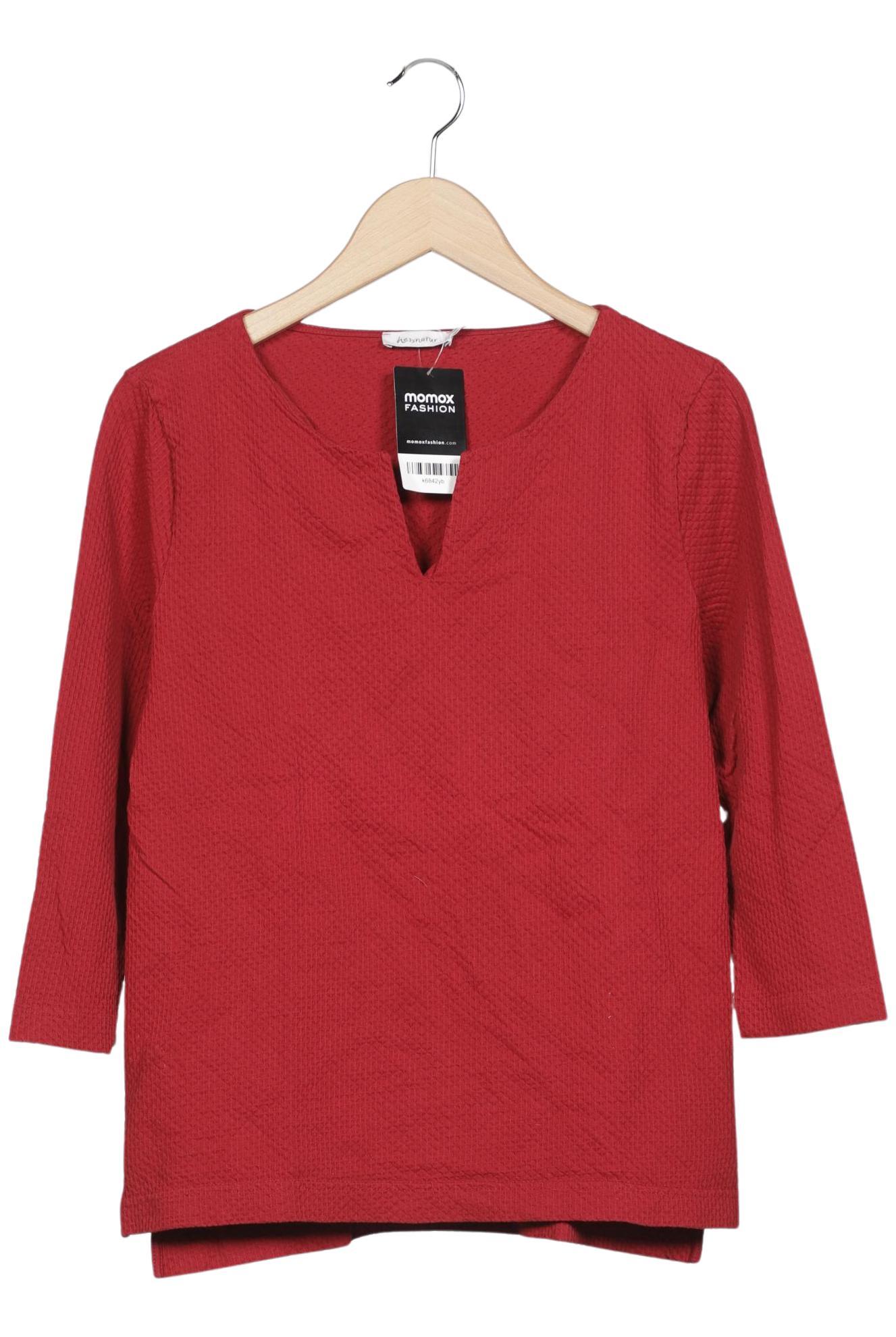 

hessnatur Damen Langarmshirt, rot, Gr. 38