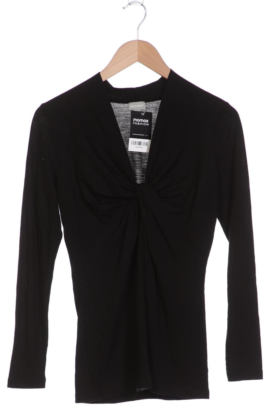 

hessnatur Damen Langarmshirt, schwarz, Gr. 36