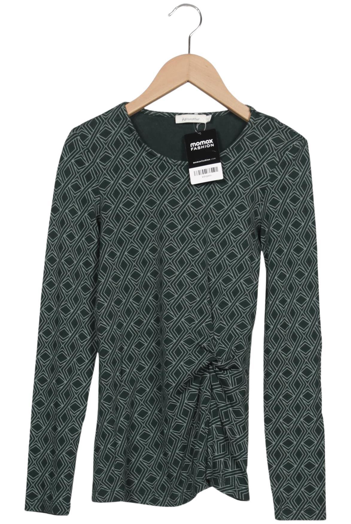 

hessnatur Damen Langarmshirt, grün, Gr. 34