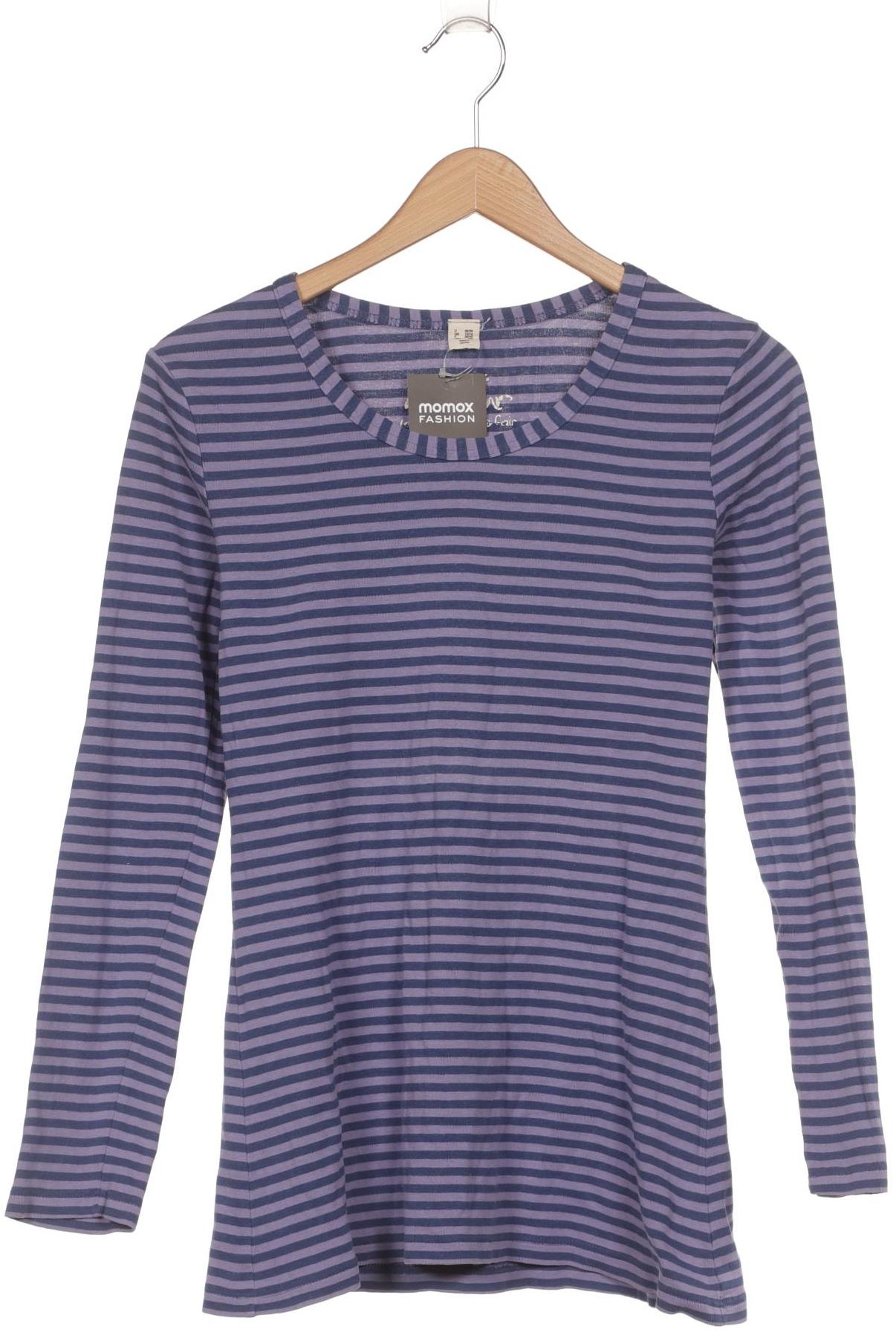 

hessnatur Damen Langarmshirt, blau, Gr. 36