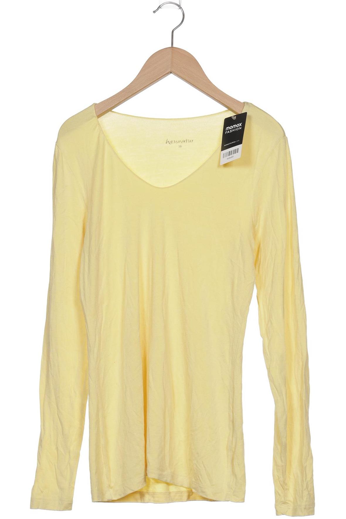 

hessnatur Damen Langarmshirt, gelb, Gr. 38