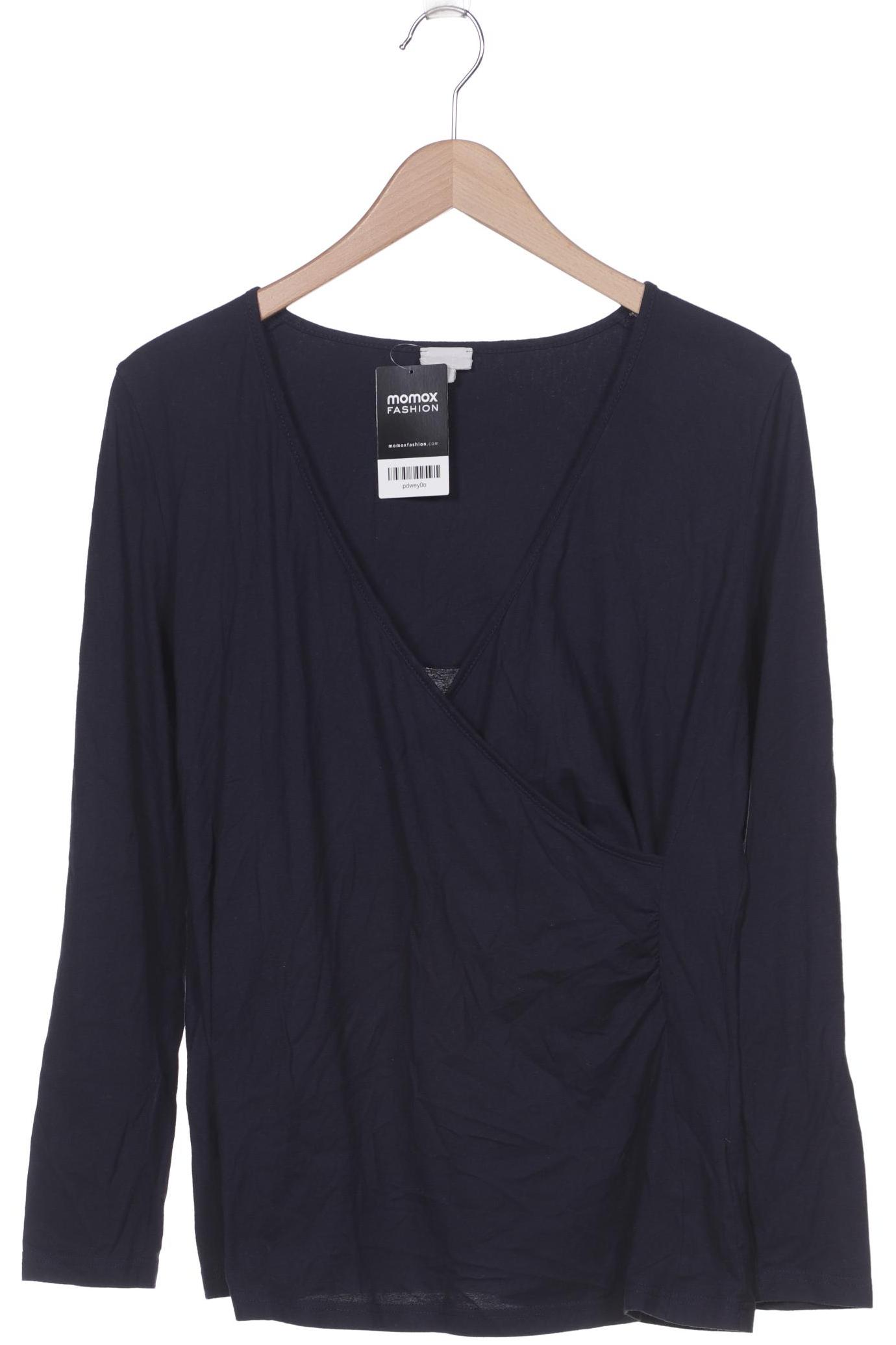 

hessnatur Damen Langarmshirt, marineblau, Gr. 46
