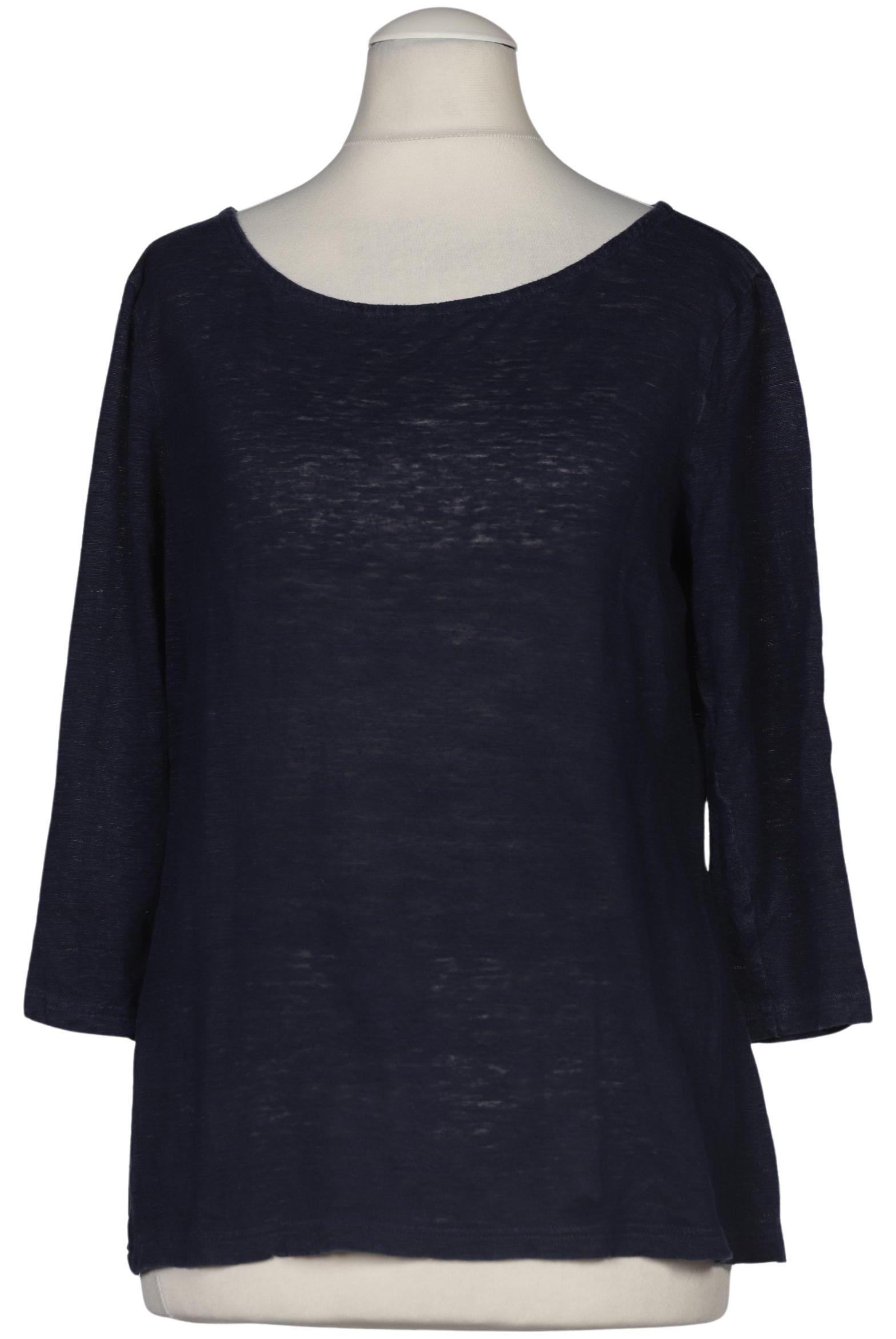 

hessnatur Damen Langarmshirt, marineblau, Gr. 38