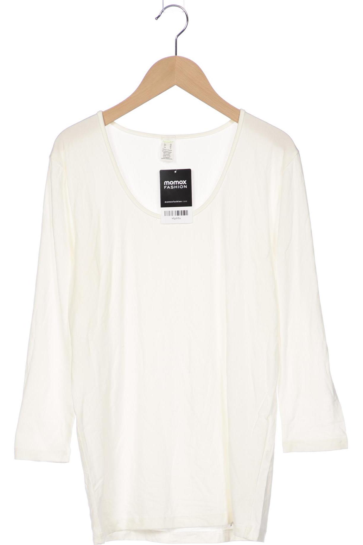 

hessnatur Damen Langarmshirt, weiß, Gr. 46
