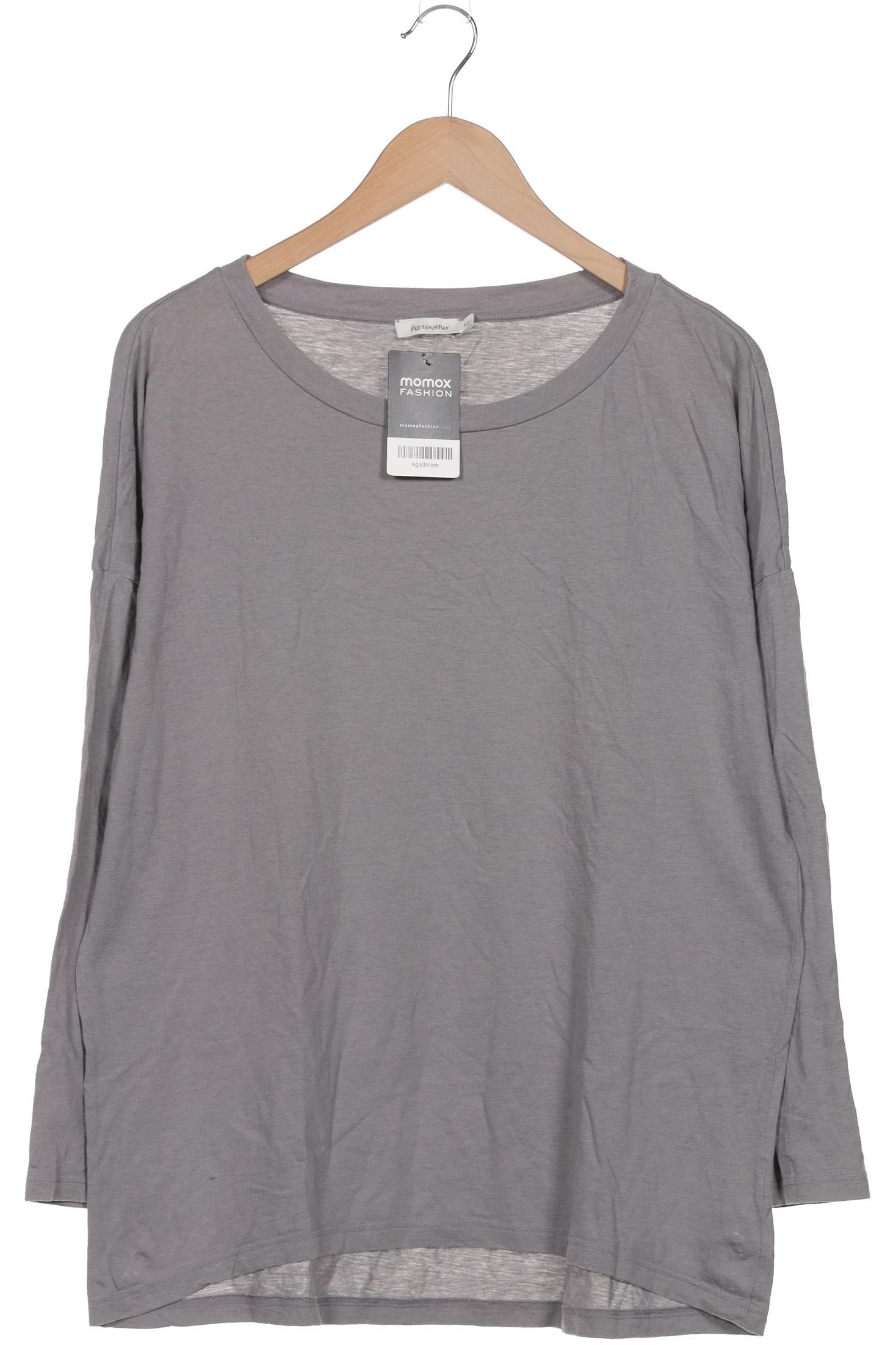 

hessnatur Damen Langarmshirt, grau, Gr. 42