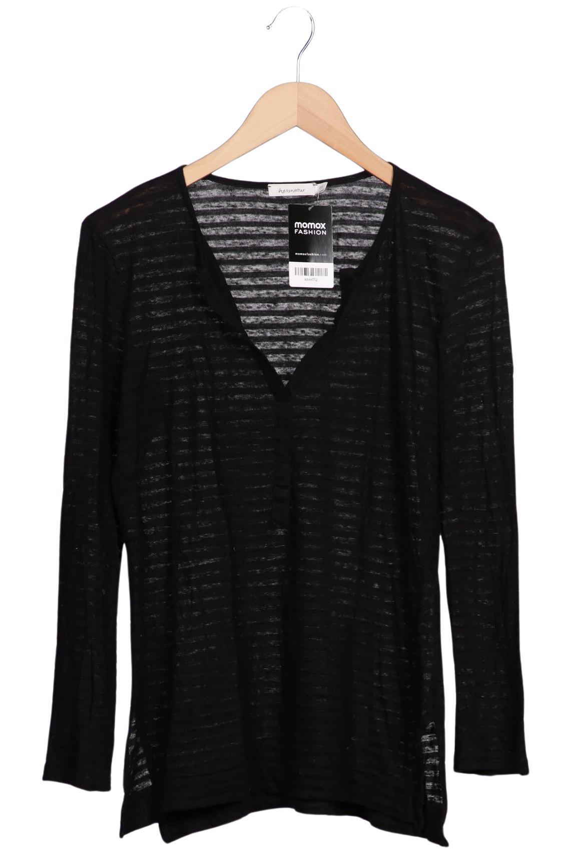 

hessnatur Damen Langarmshirt, schwarz, Gr. 38