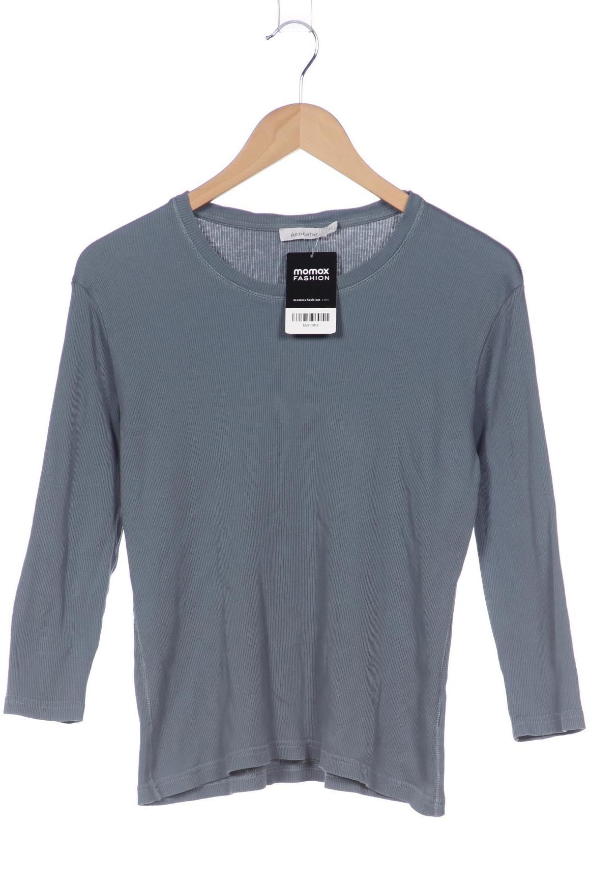 

hessnatur Damen Langarmshirt, blau, Gr. 42
