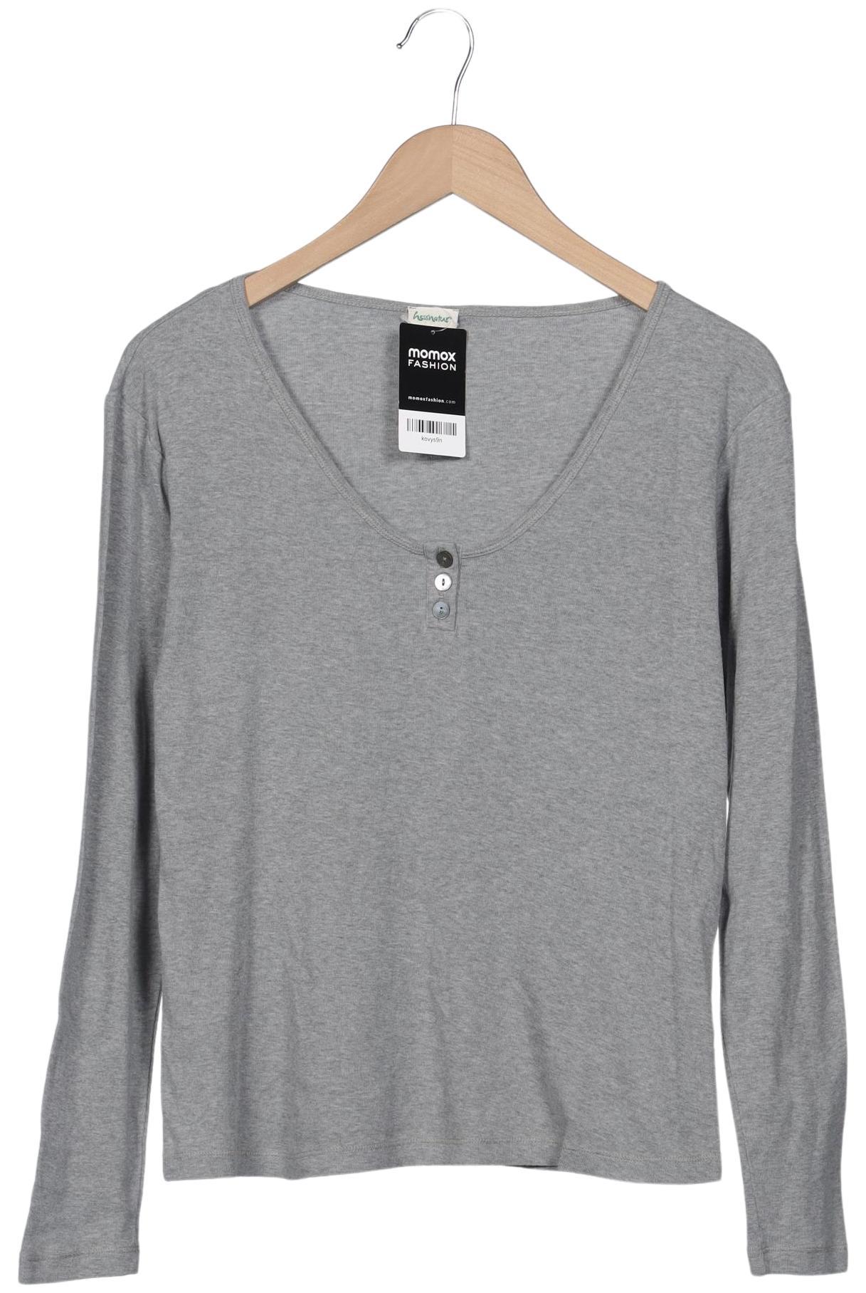 

hessnatur Damen Langarmshirt, grau, Gr. 36