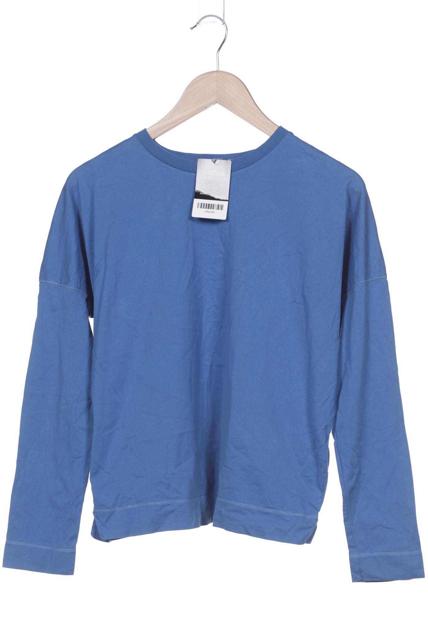 

hessnatur Damen Langarmshirt, blau, Gr. 36