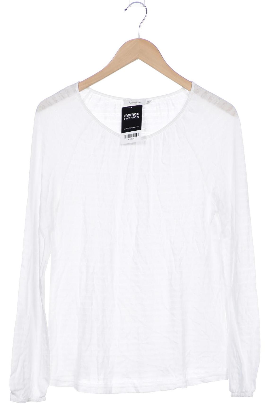 

hessnatur Damen Langarmshirt, weiß, Gr. 40