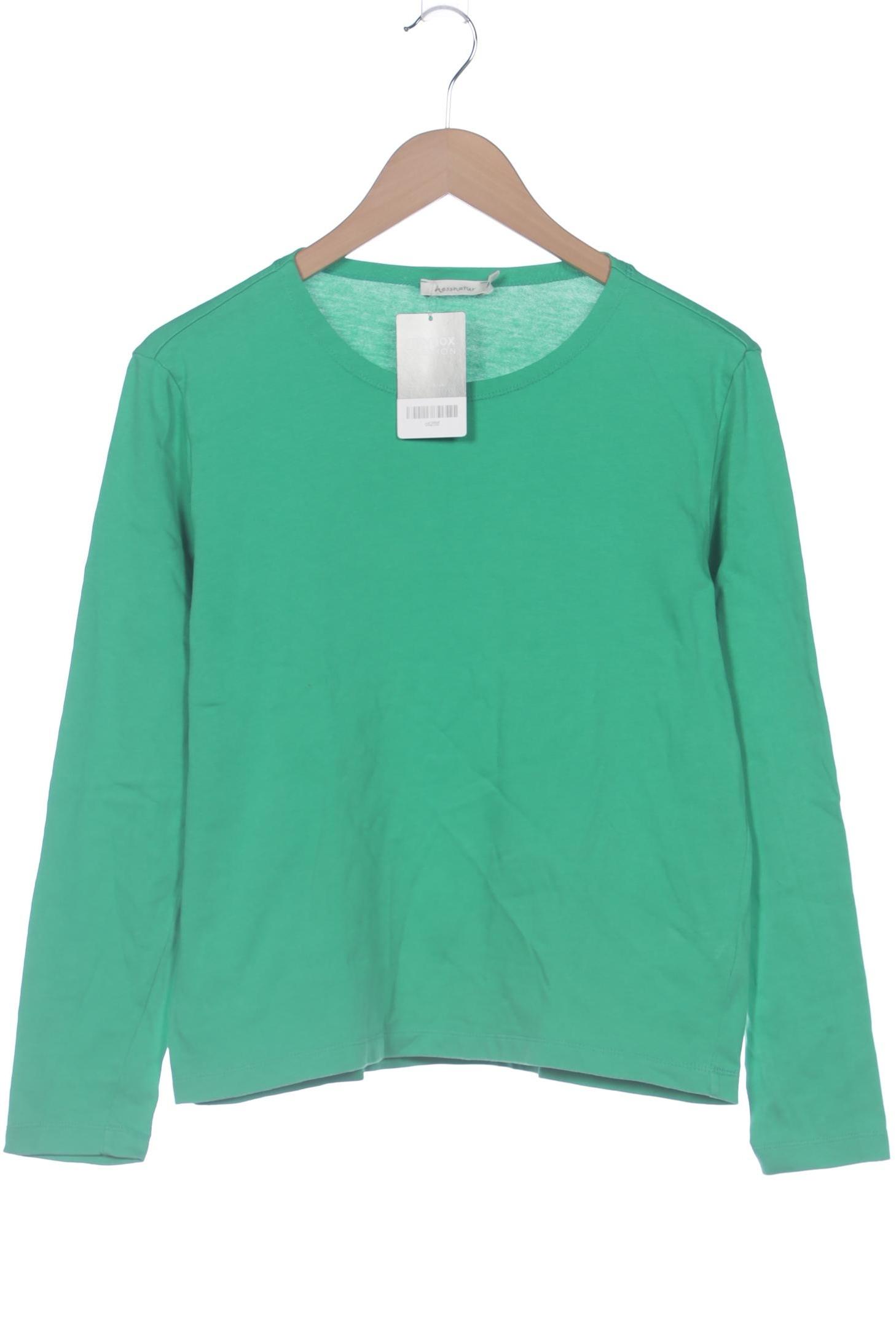 

hessnatur Damen Langarmshirt, grün, Gr. 38