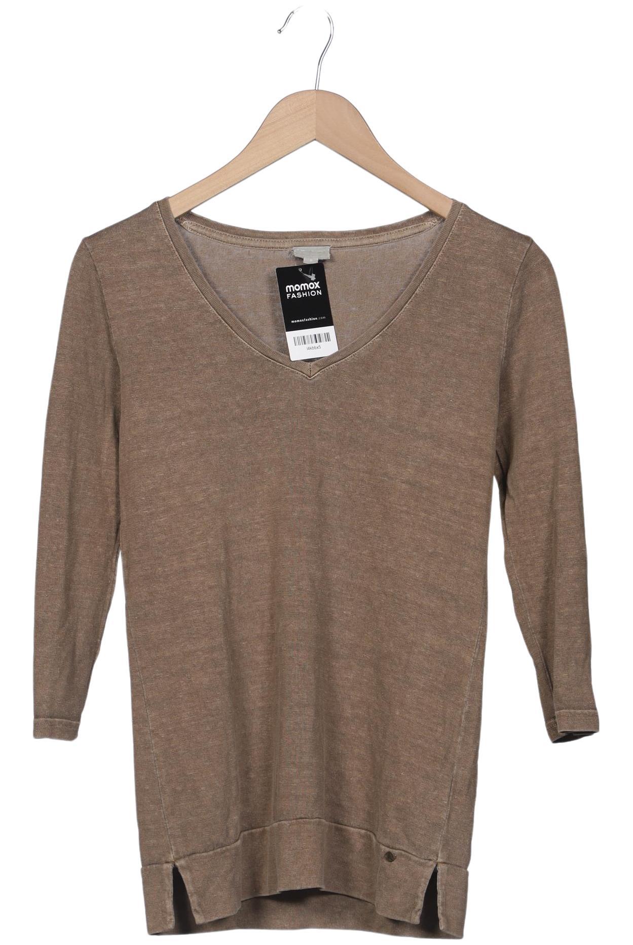 

hessnatur Damen Langarmshirt, braun, Gr. 36