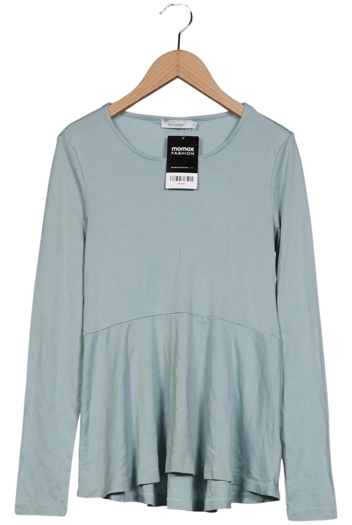

hessnatur Damen Langarmshirt, hellblau, Gr. 36