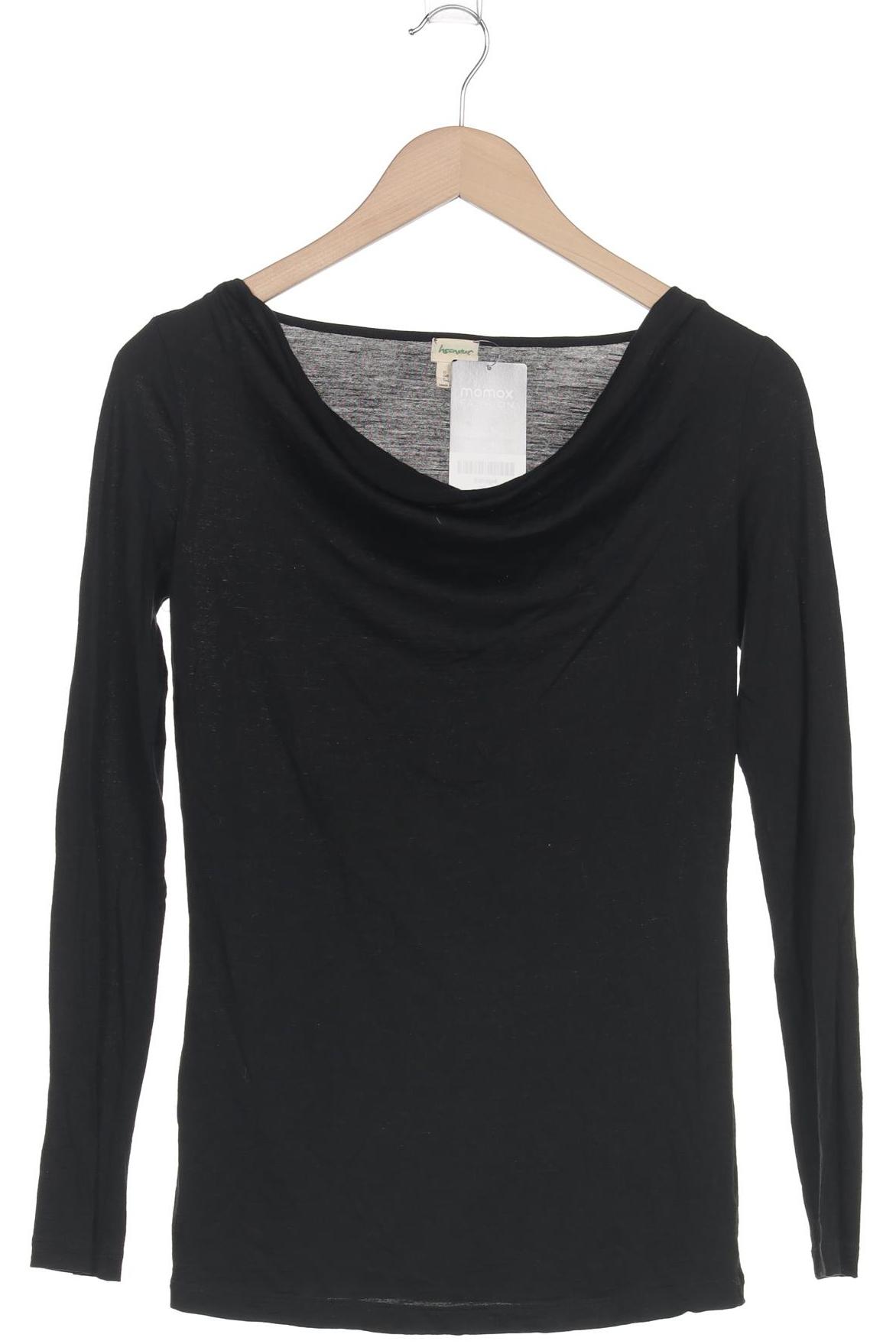 

hessnatur Damen Langarmshirt, schwarz, Gr. 34