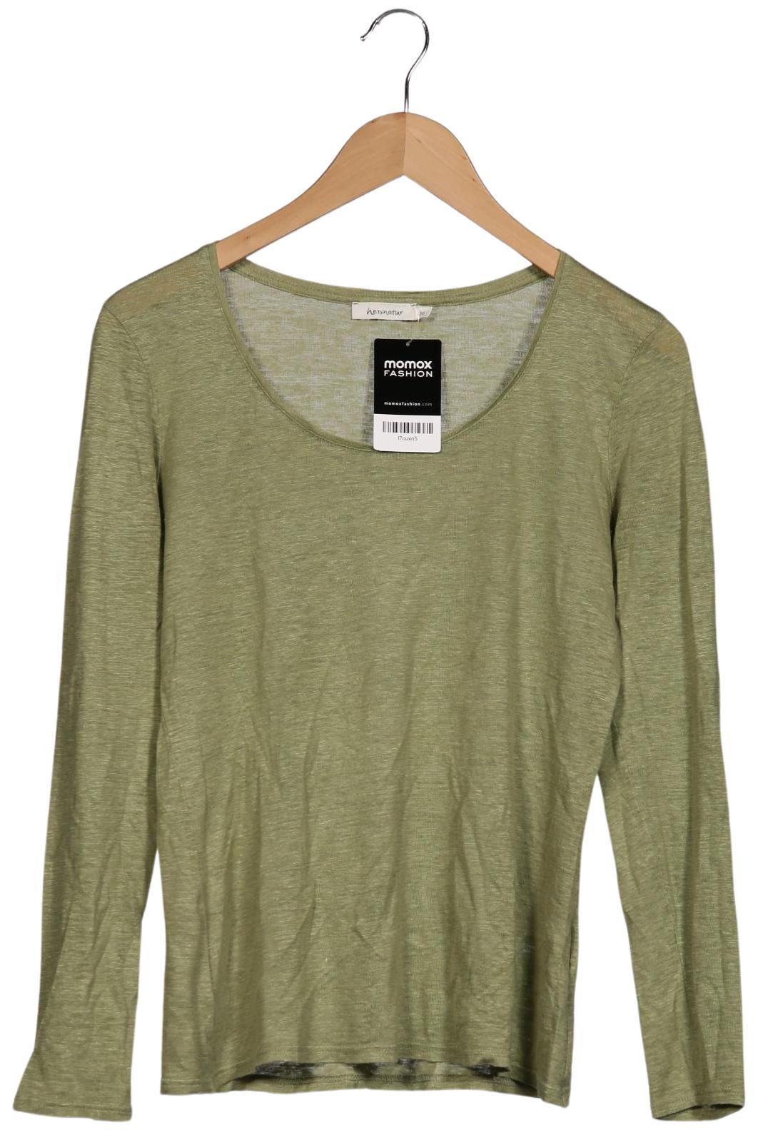 

hessnatur Damen Langarmshirt, grün, Gr. 38