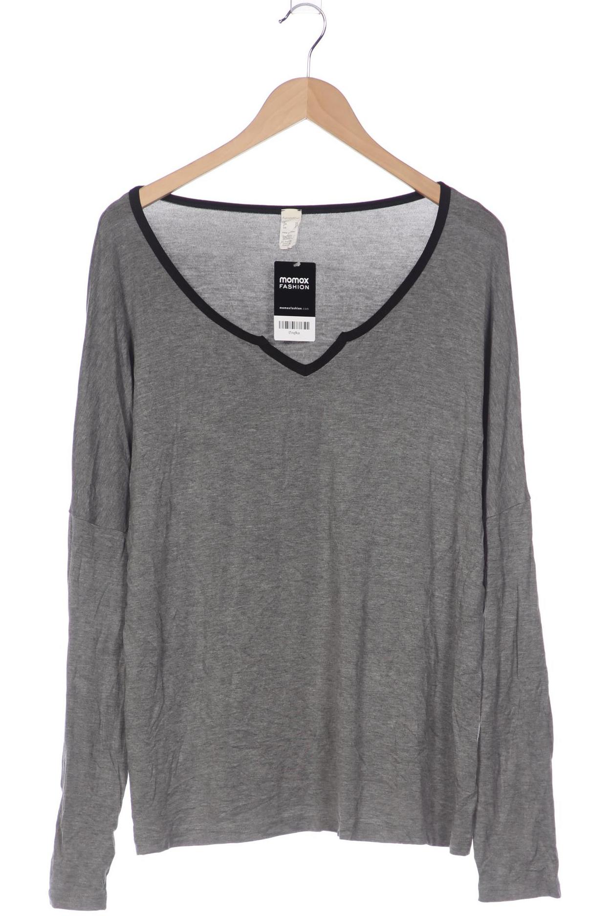 

hessnatur Damen Langarmshirt, grau, Gr. 48