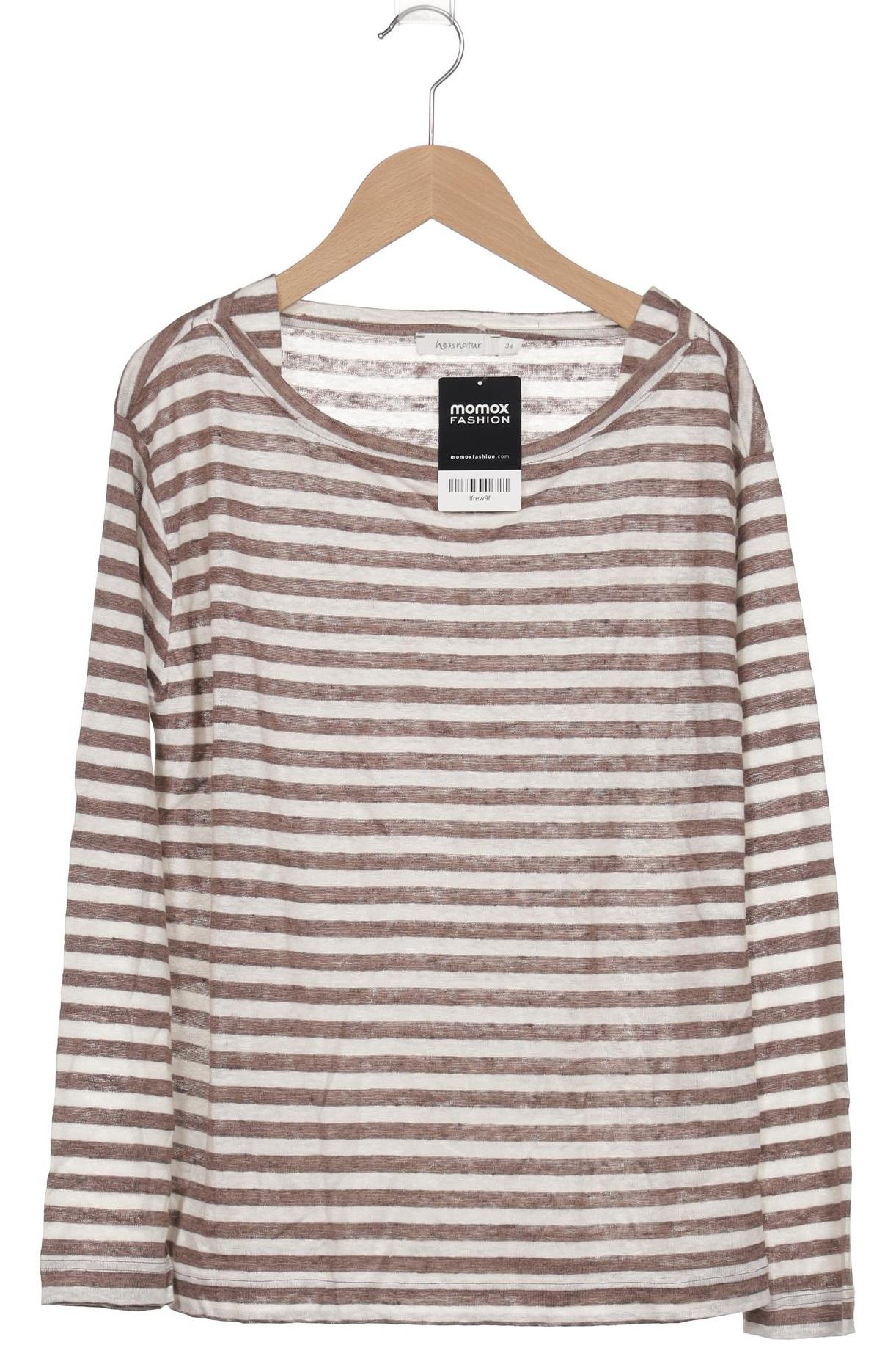

hessnatur Damen Langarmshirt, braun, Gr. 34