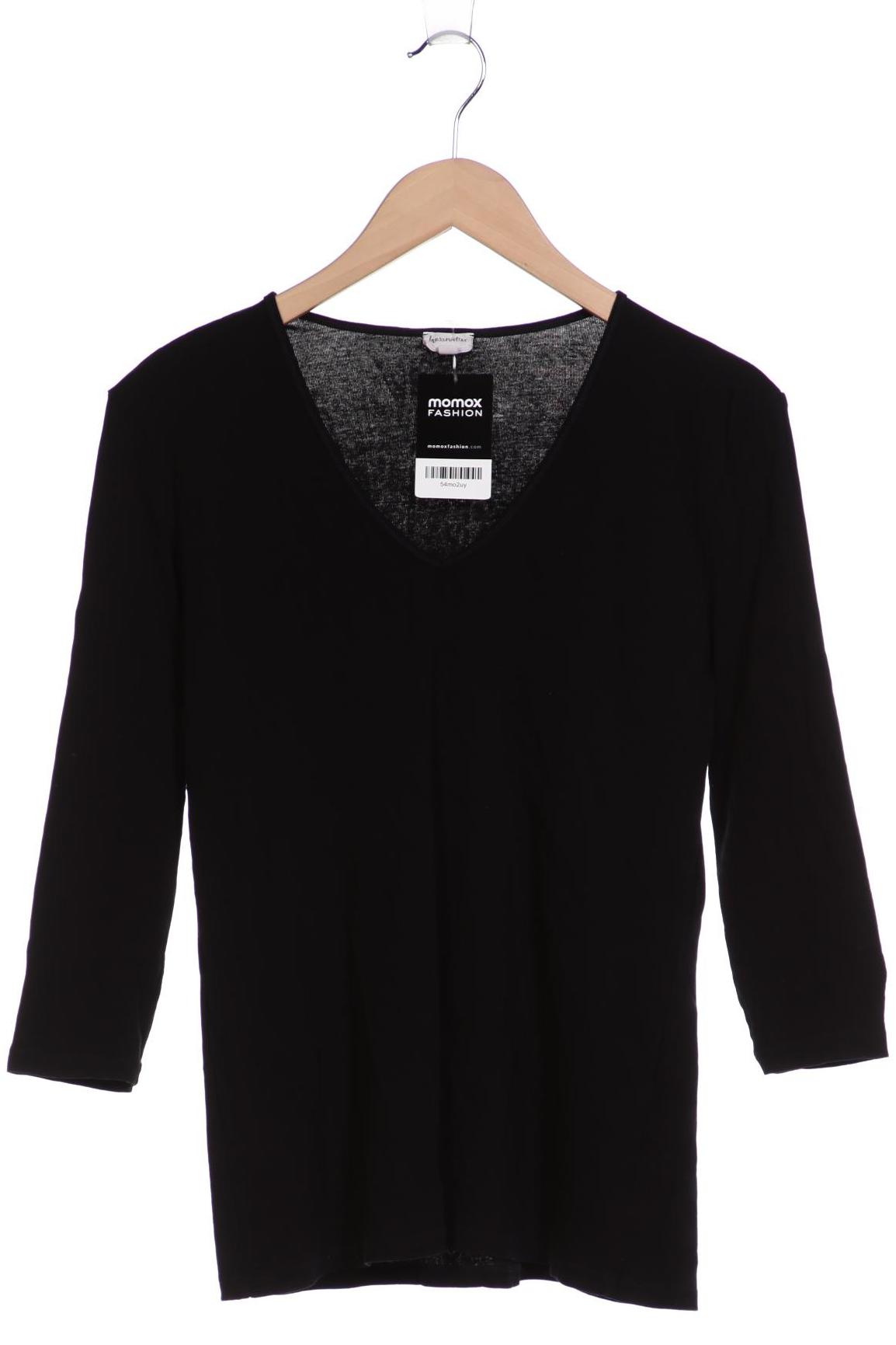 

hessnatur Damen Langarmshirt, schwarz, Gr. 44