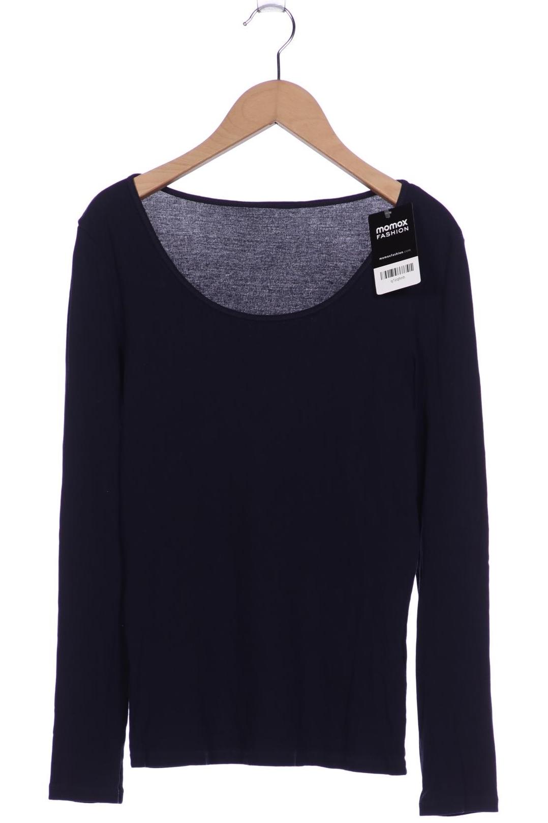 

hessnatur Damen Langarmshirt, marineblau, Gr. 34