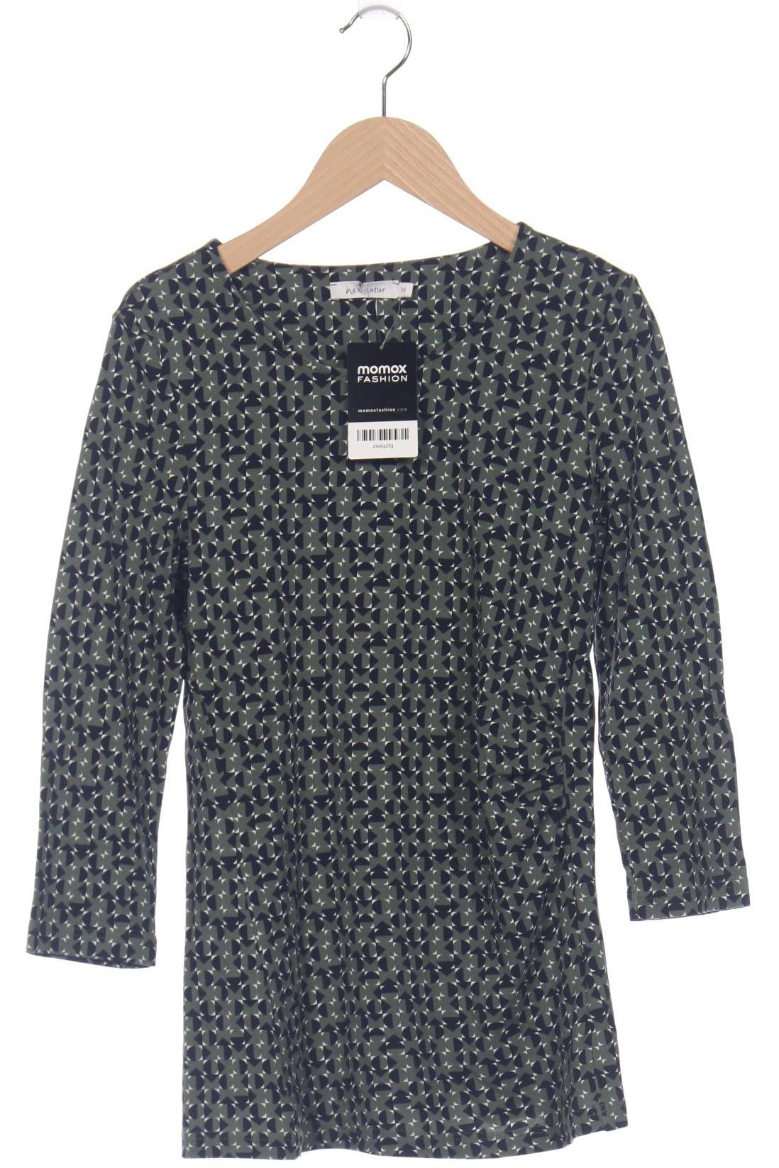 

hessnatur Damen Langarmshirt, grün, Gr. 36