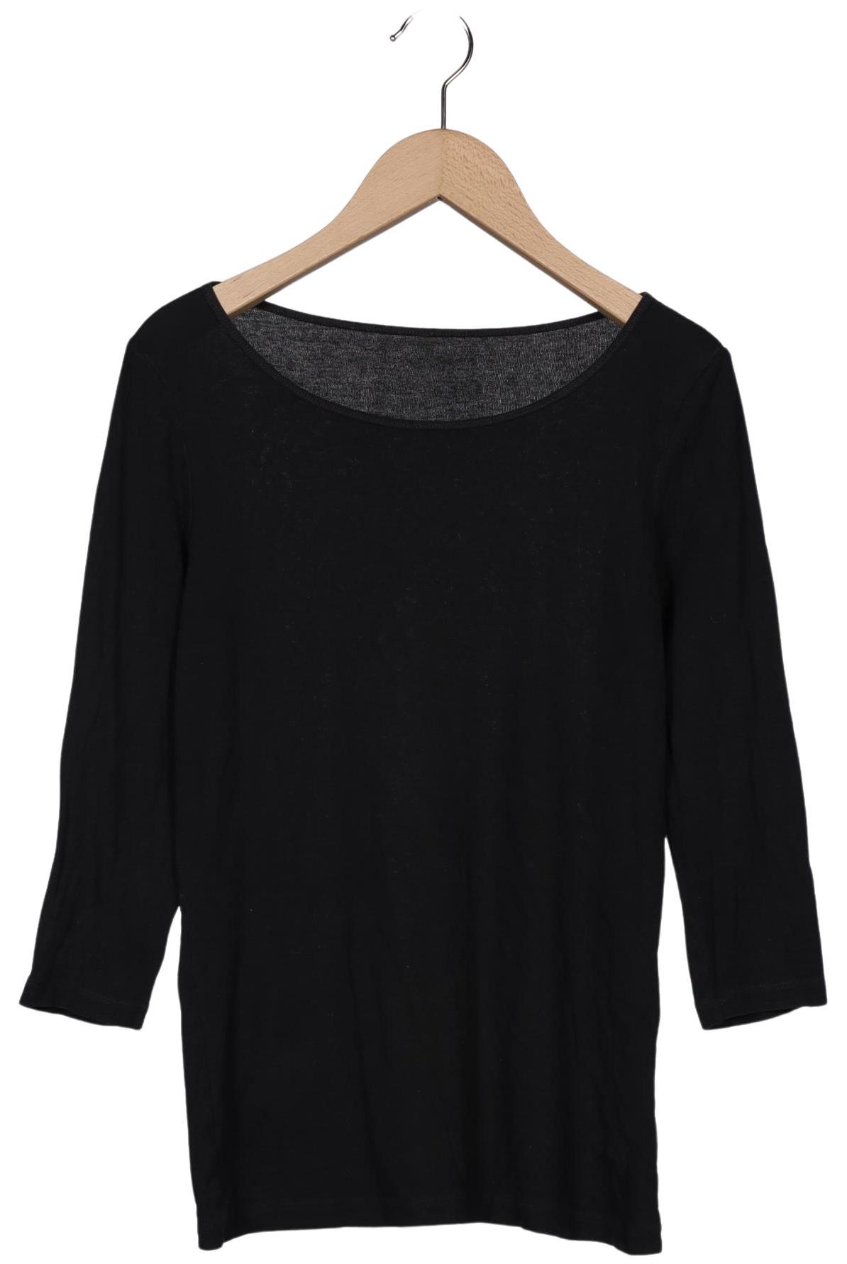 

hessnatur Damen Langarmshirt, schwarz, Gr. 38