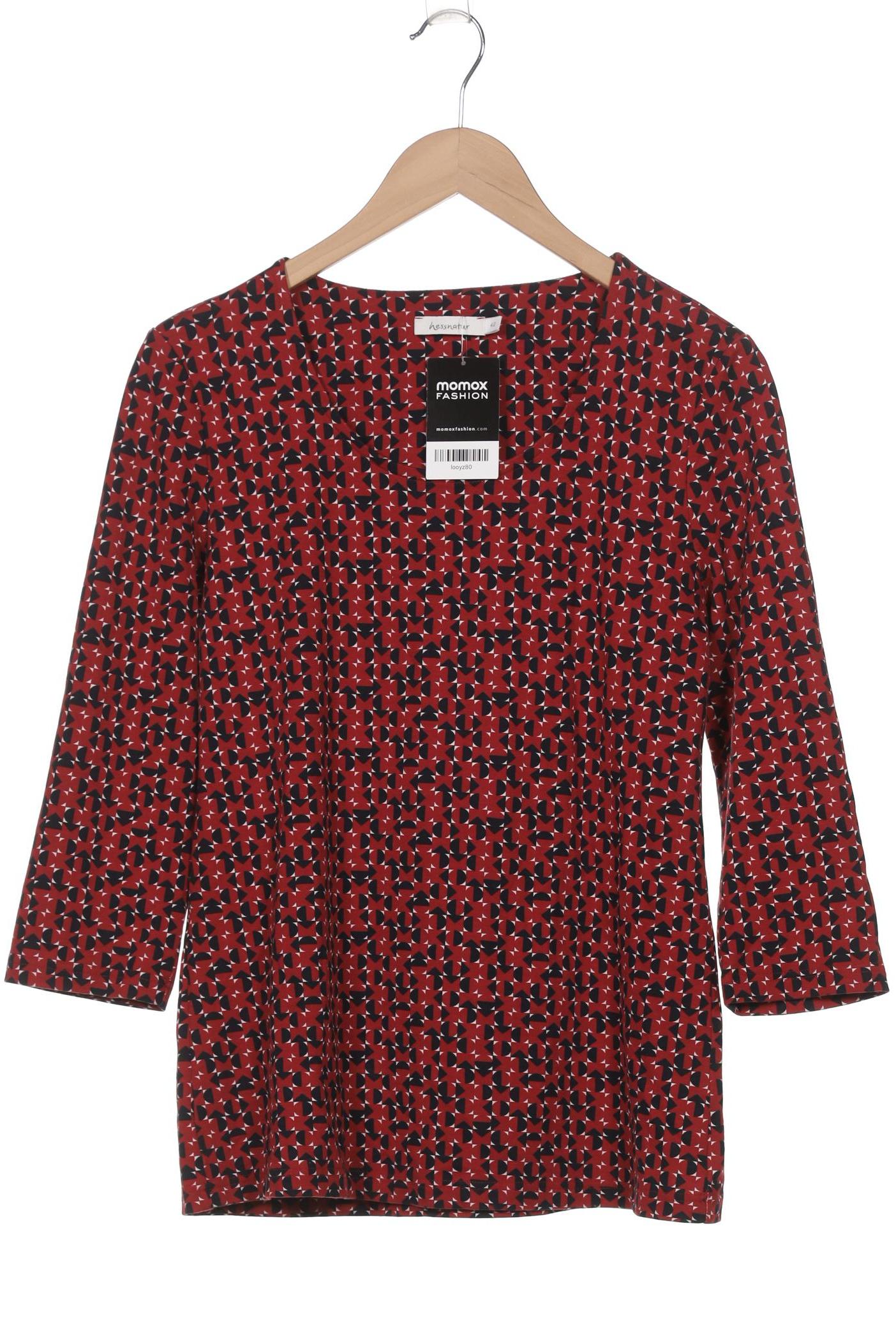 

hessnatur Damen Langarmshirt, rot, Gr. 42