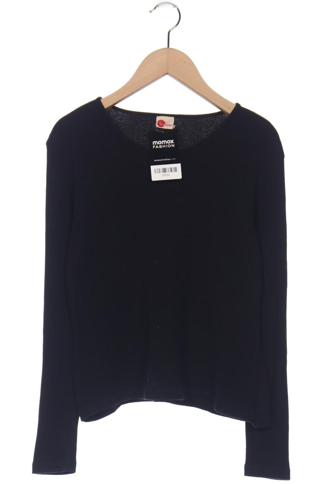 

hessnatur Damen Langarmshirt, schwarz, Gr. 38