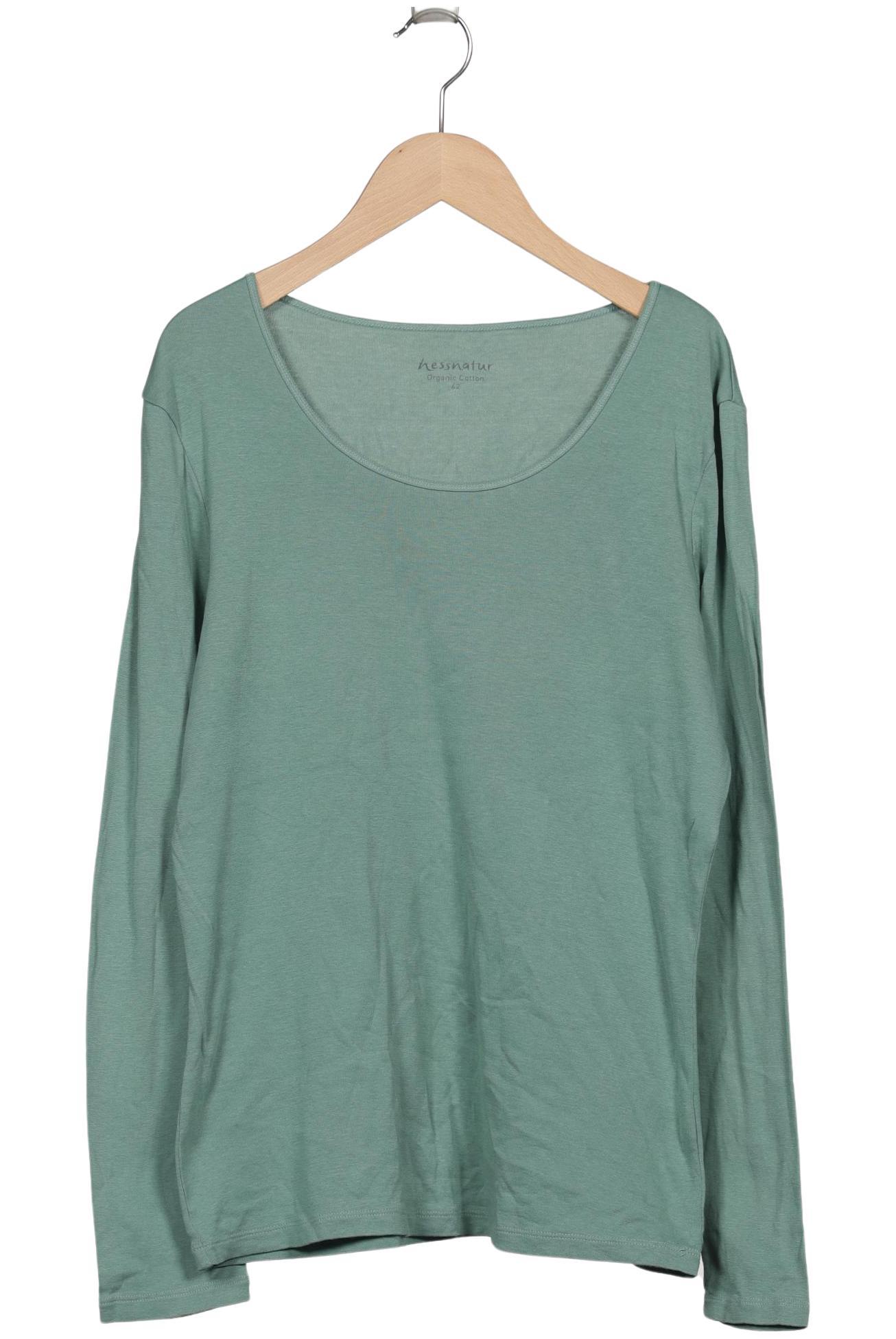 

hessnatur Damen Langarmshirt, grün, Gr. 42