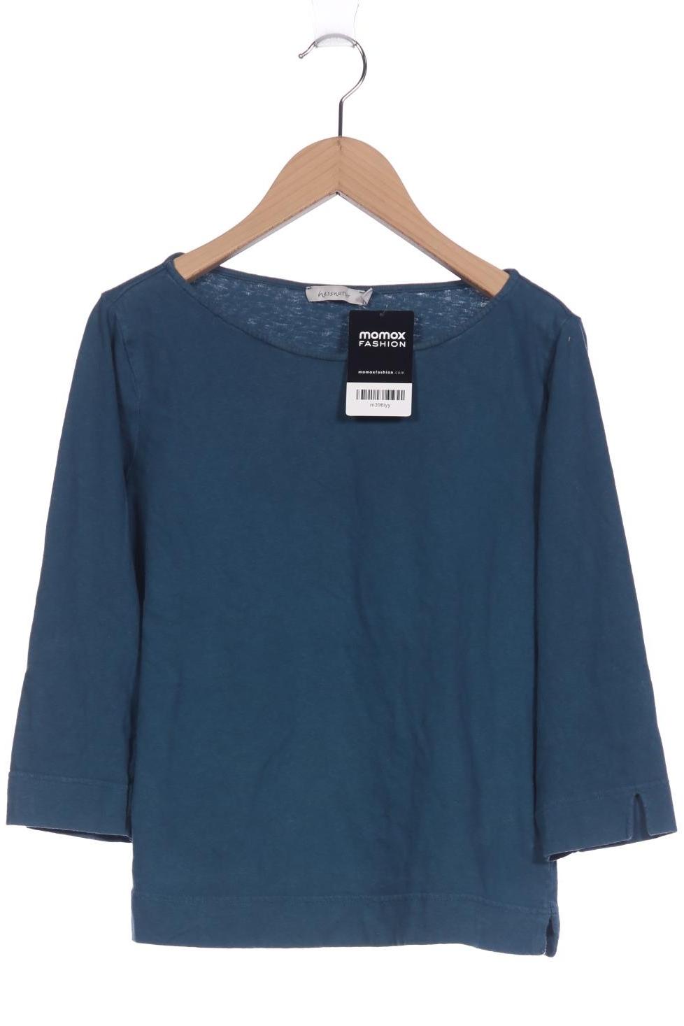 

hessnatur Damen Langarmshirt, blau, Gr. 36