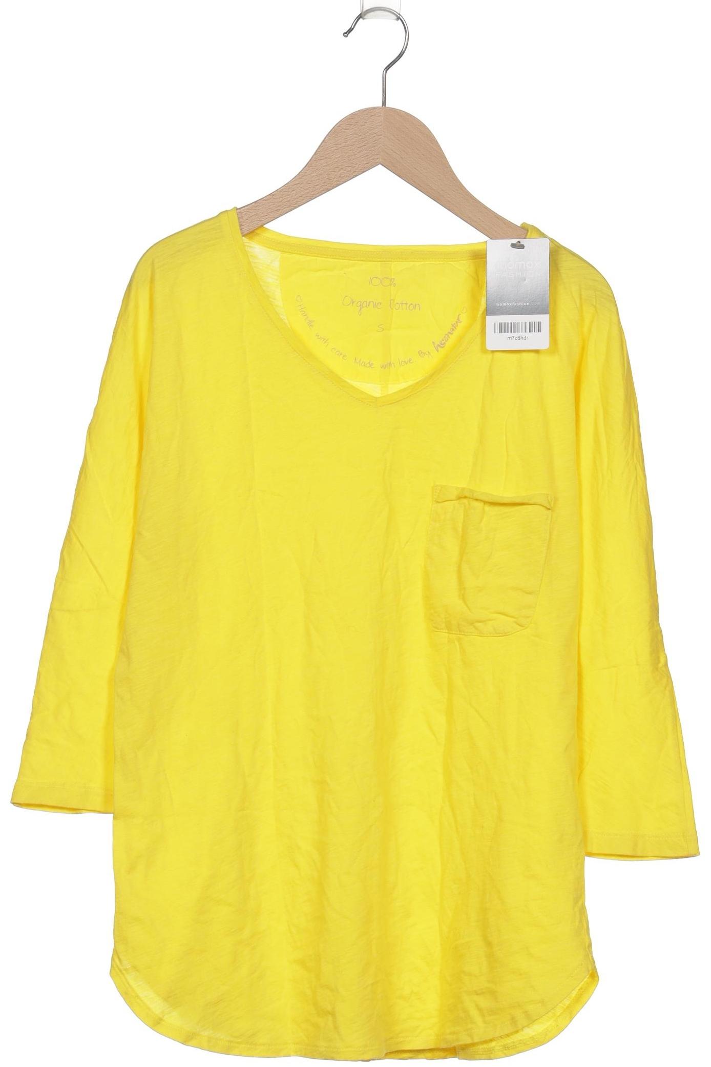 

hessnatur Damen Langarmshirt, gelb, Gr. 36