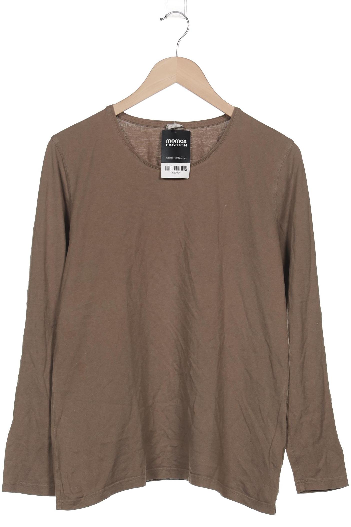 

hessnatur Damen Langarmshirt, braun, Gr. 44