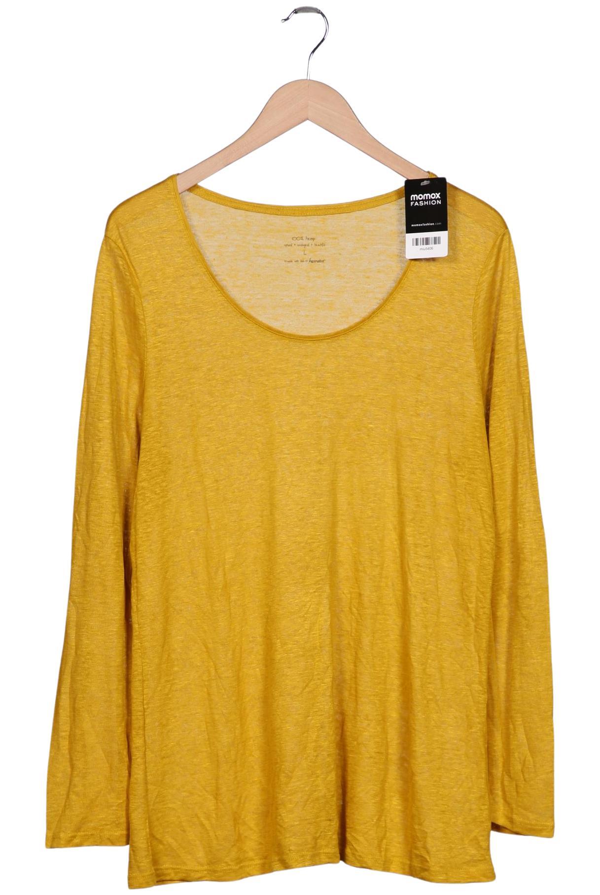

hessnatur Damen Langarmshirt, gelb, Gr. 42