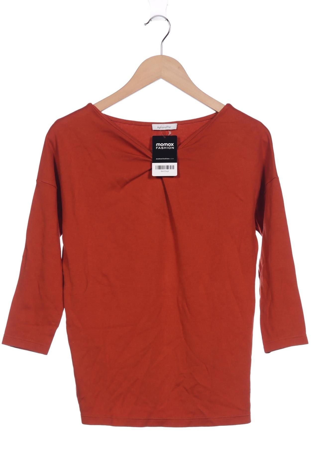 

hessnatur Damen Langarmshirt, orange, Gr. 44