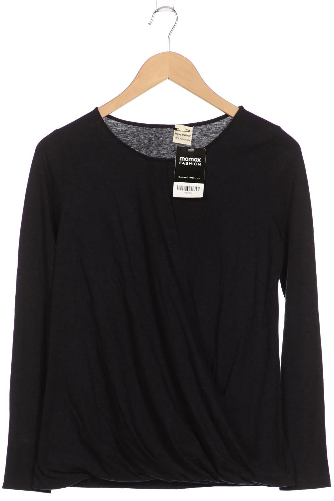 

hessnatur Damen Langarmshirt, marineblau, Gr. 36