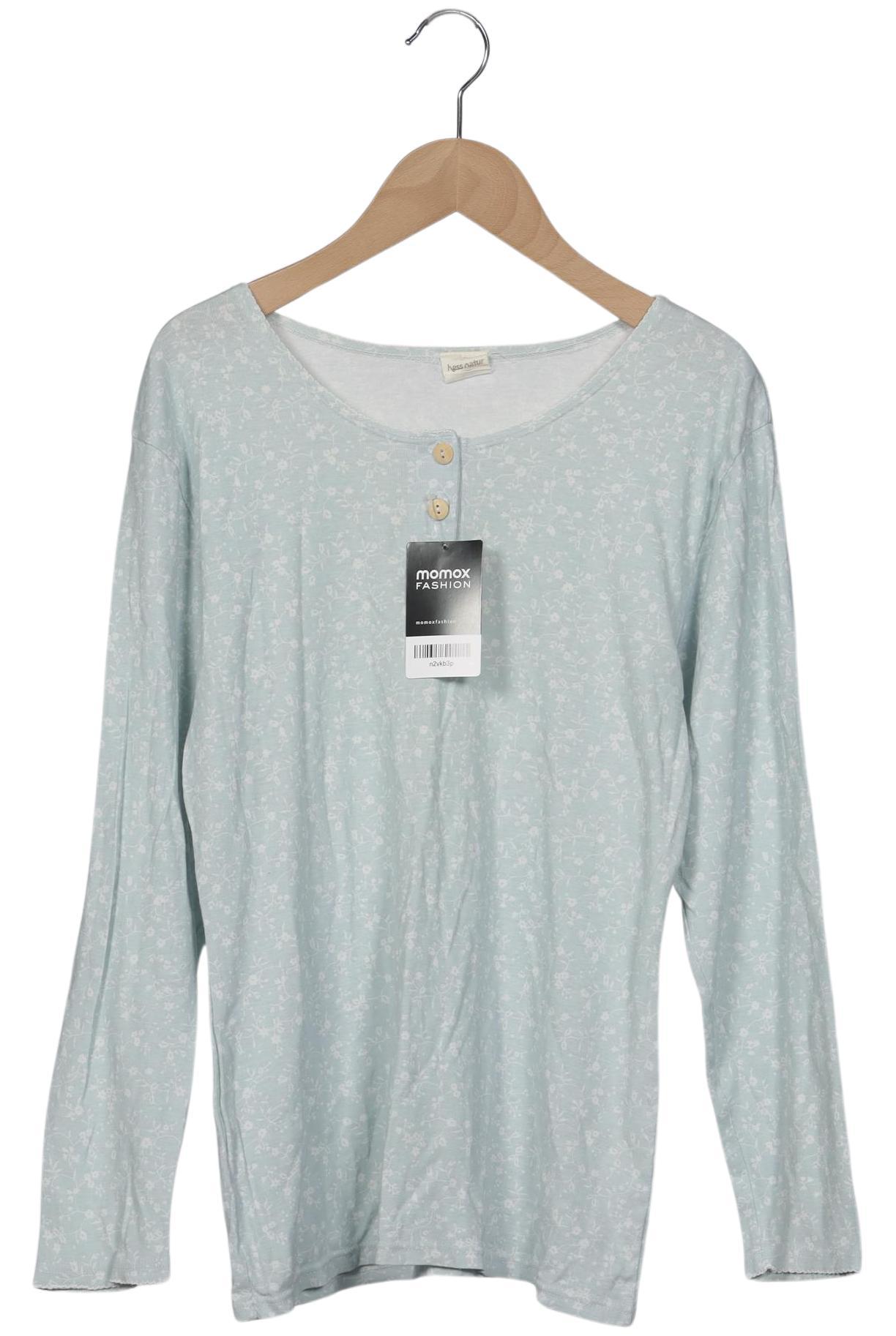 

hessnatur Damen Langarmshirt, hellblau, Gr. 42