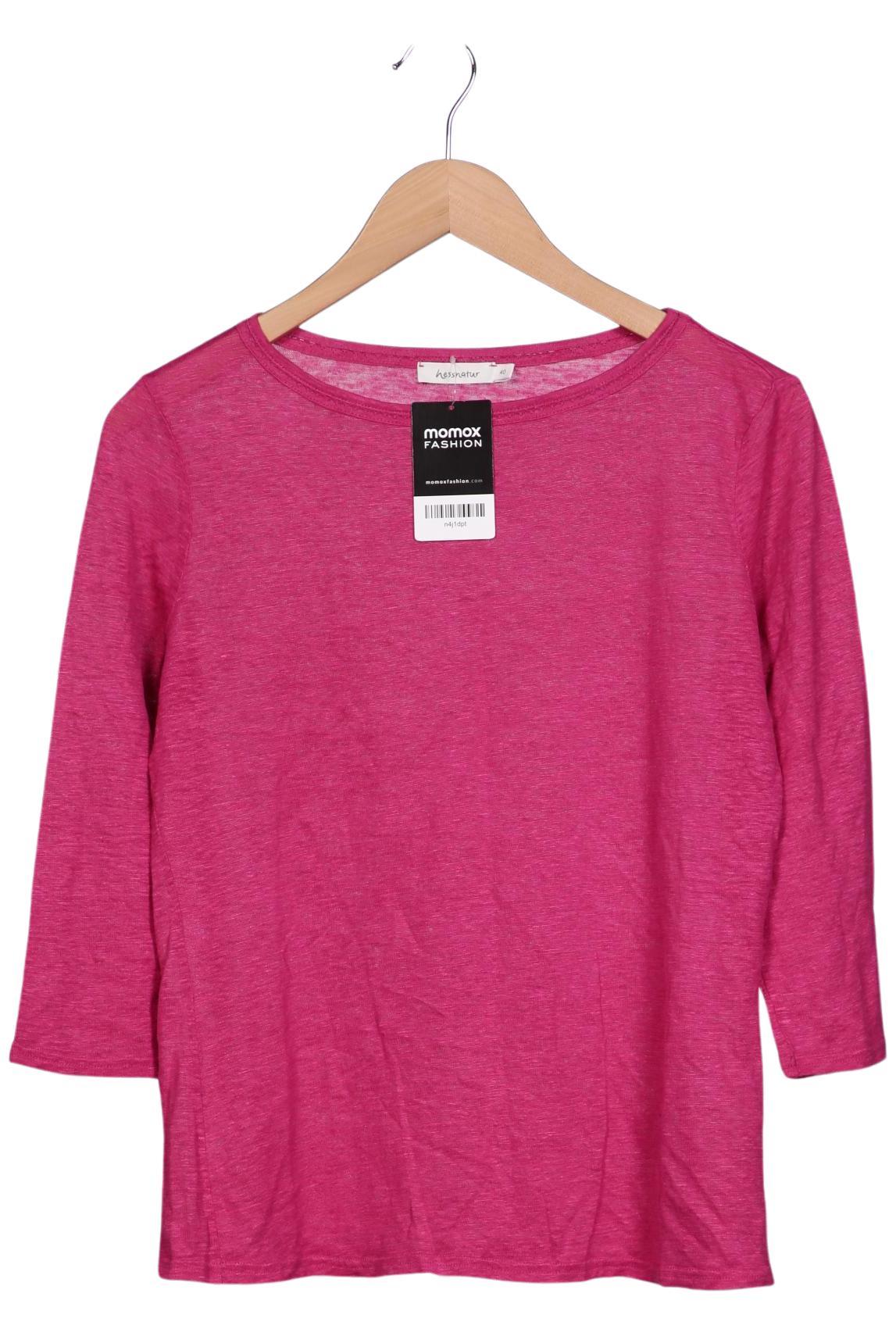 

hessnatur Damen Langarmshirt, pink, Gr. 40
