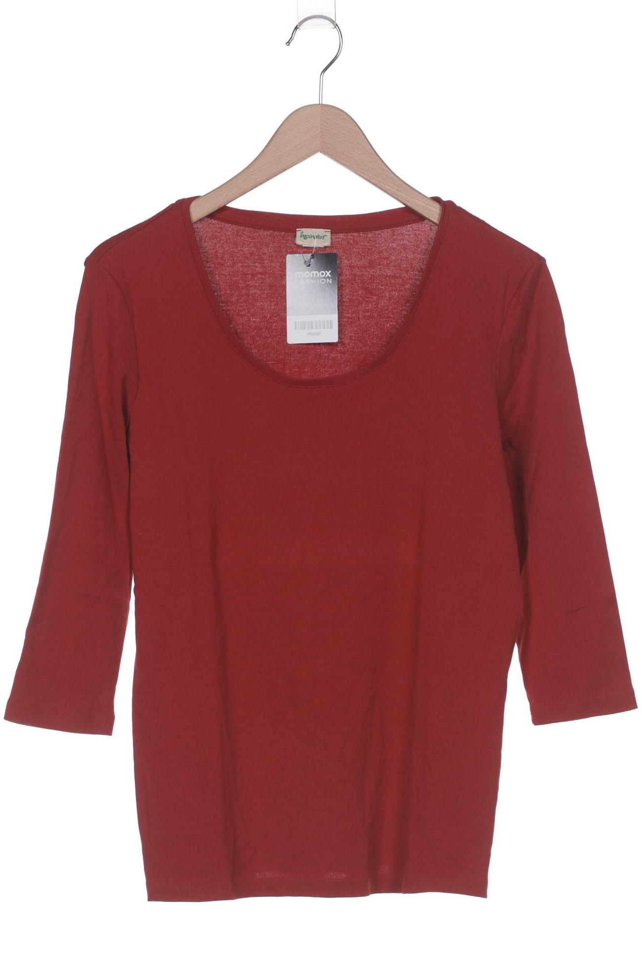 

hessnatur Damen Langarmshirt, rot, Gr. 44