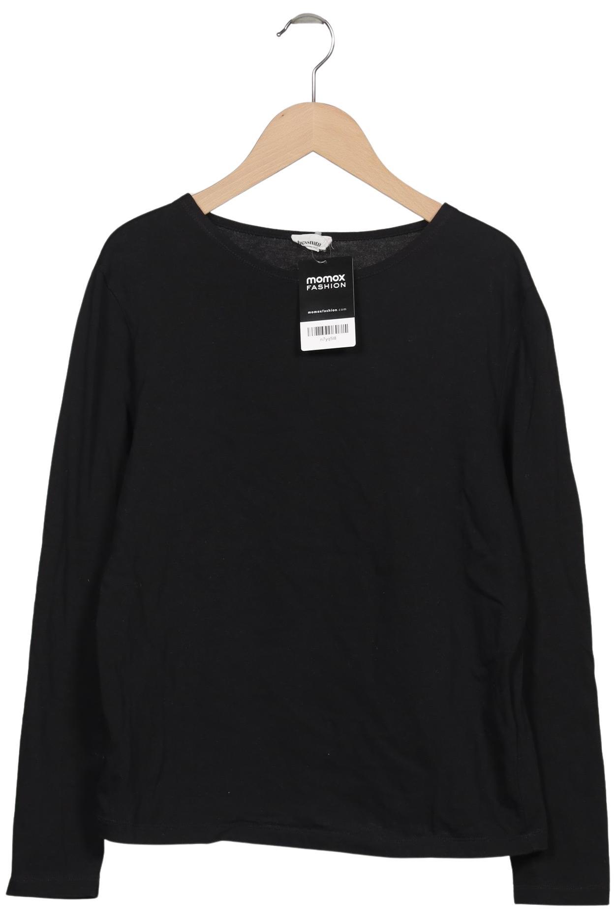 

hessnatur Damen Langarmshirt, schwarz, Gr. 36