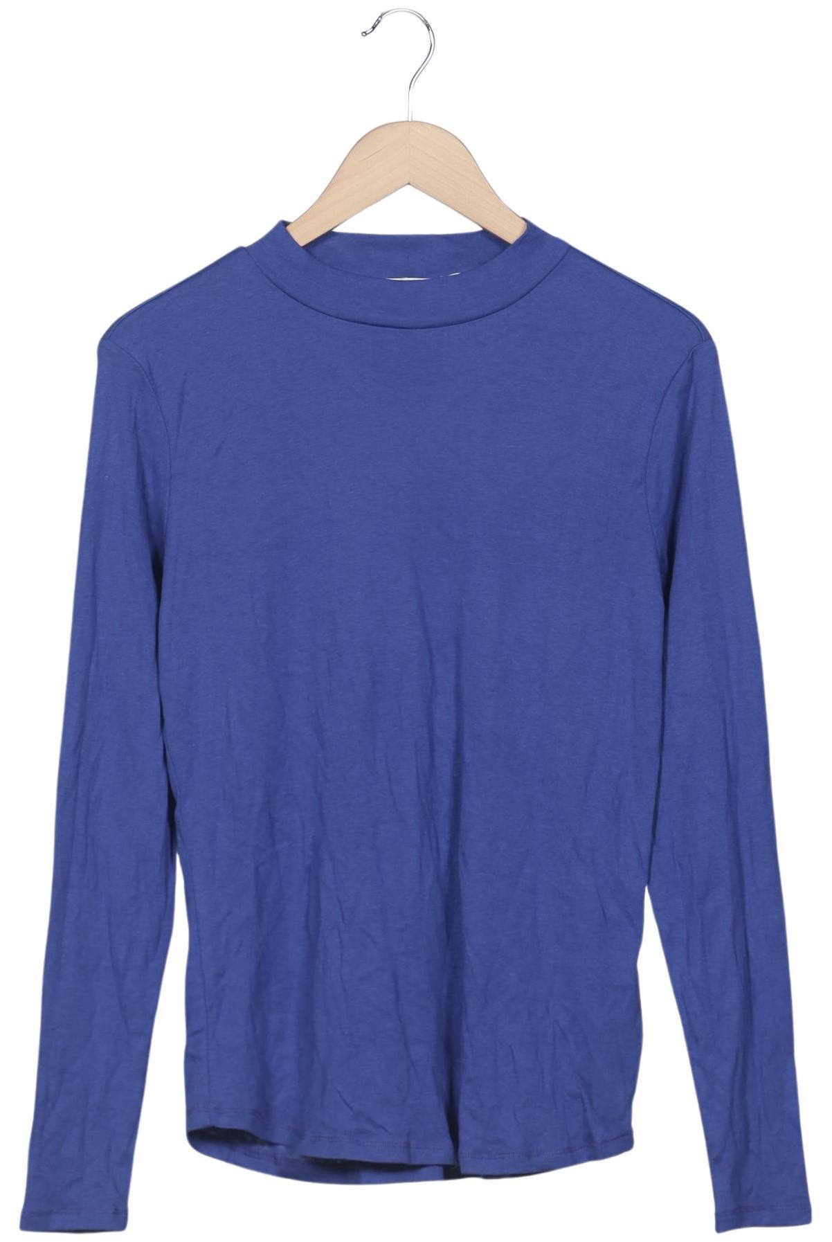 

hessnatur Damen Langarmshirt, blau, Gr. 44