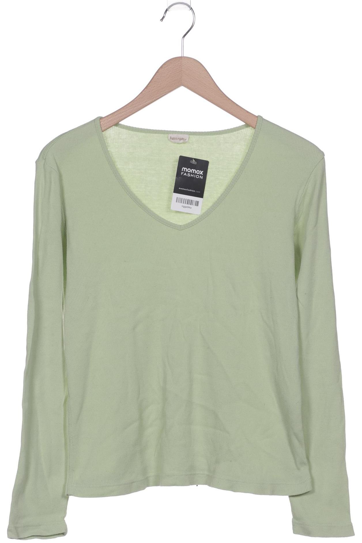 

hessnatur Damen Langarmshirt, hellgrün, Gr. 40
